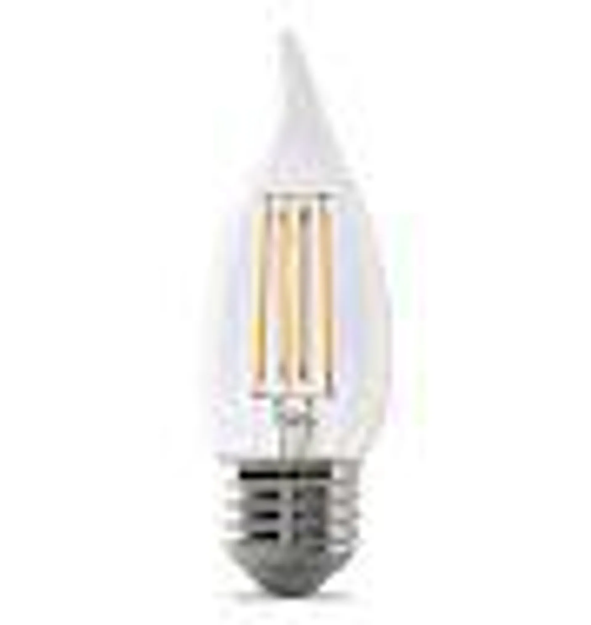 FEIT LED Filament CA10 Clear 5.5W 60We Bulb 2 Pack