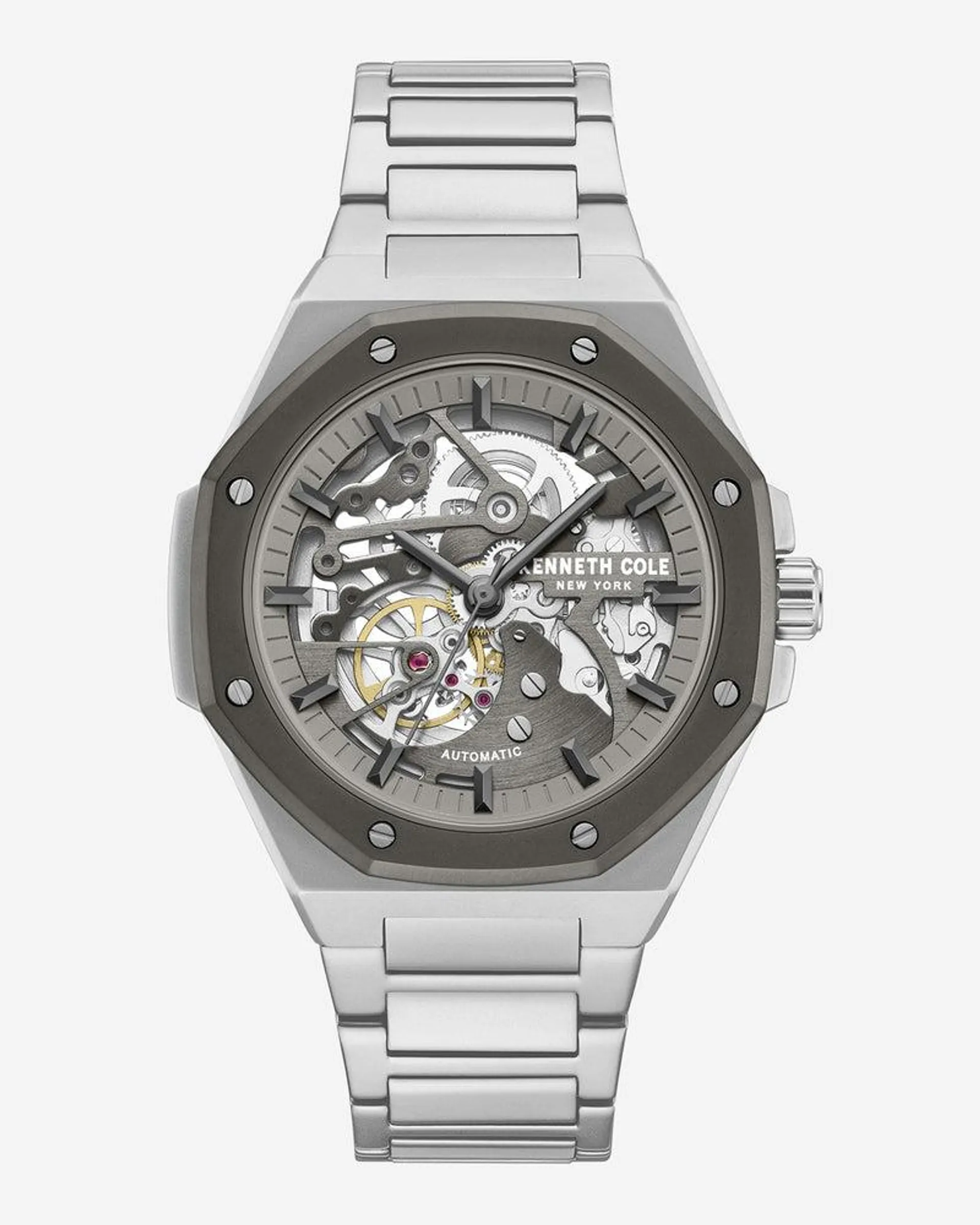 Kenneth Cole Octagonal Automatic Bracelet Watch