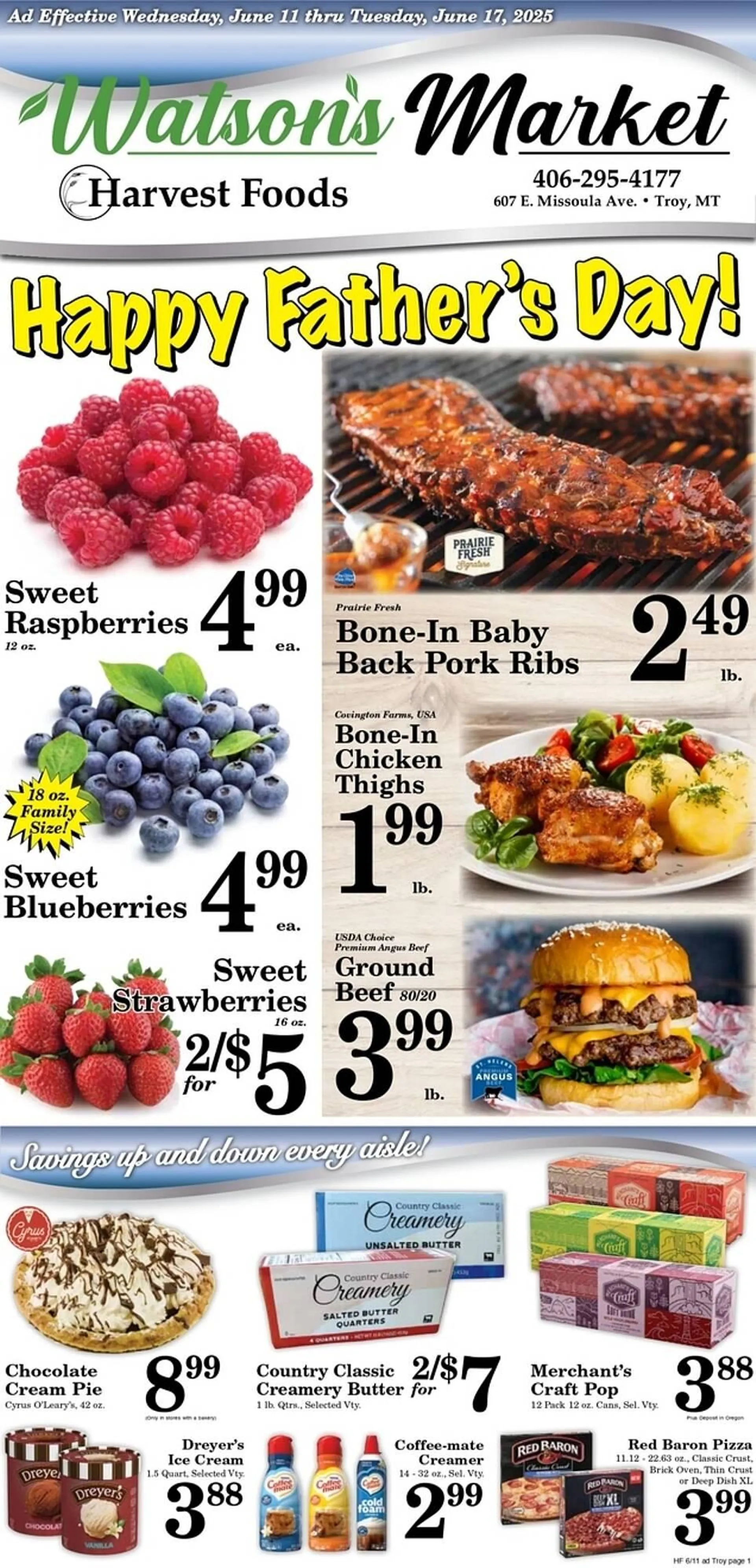 Weekly ad Harvest Foods ad from June 11 to June 17 2025 - Page 1