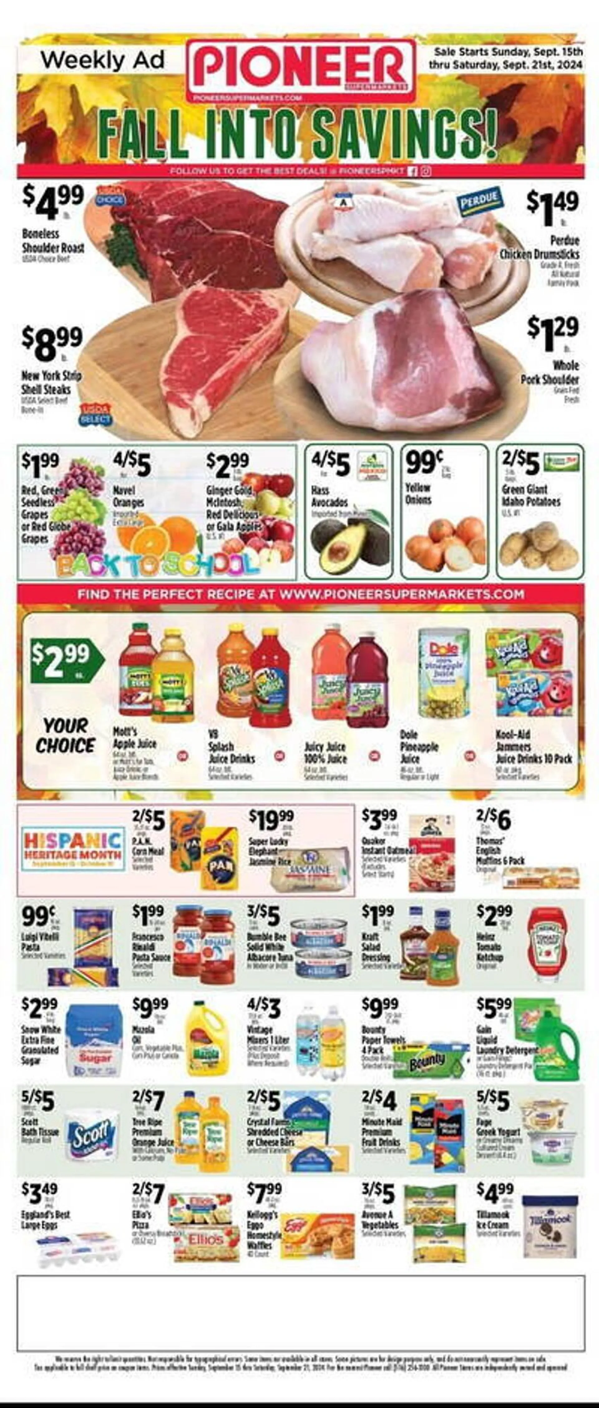 Pioneer Supermarkets Weekly Ad - 1