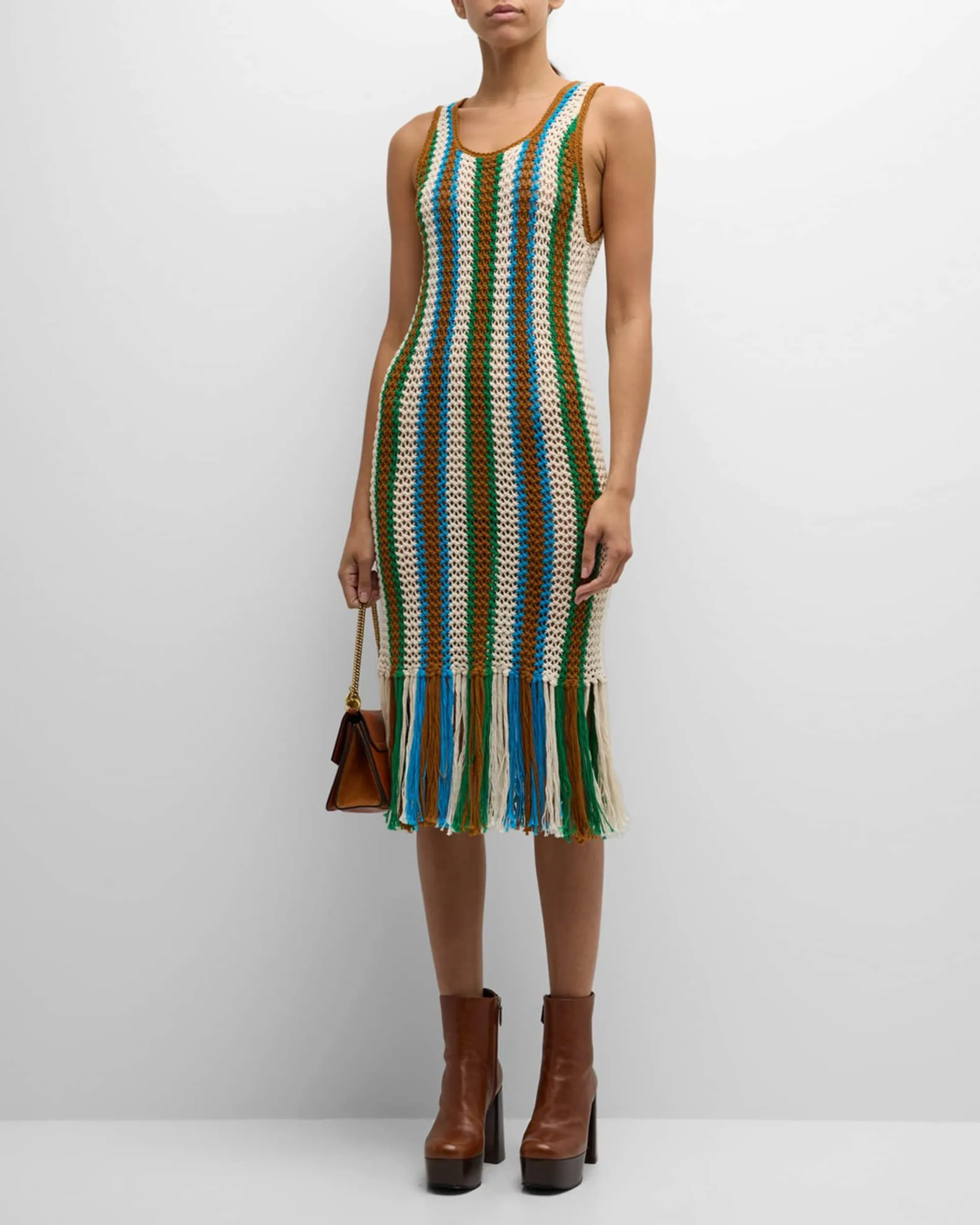 The Benefits Fringe Maxi Dress