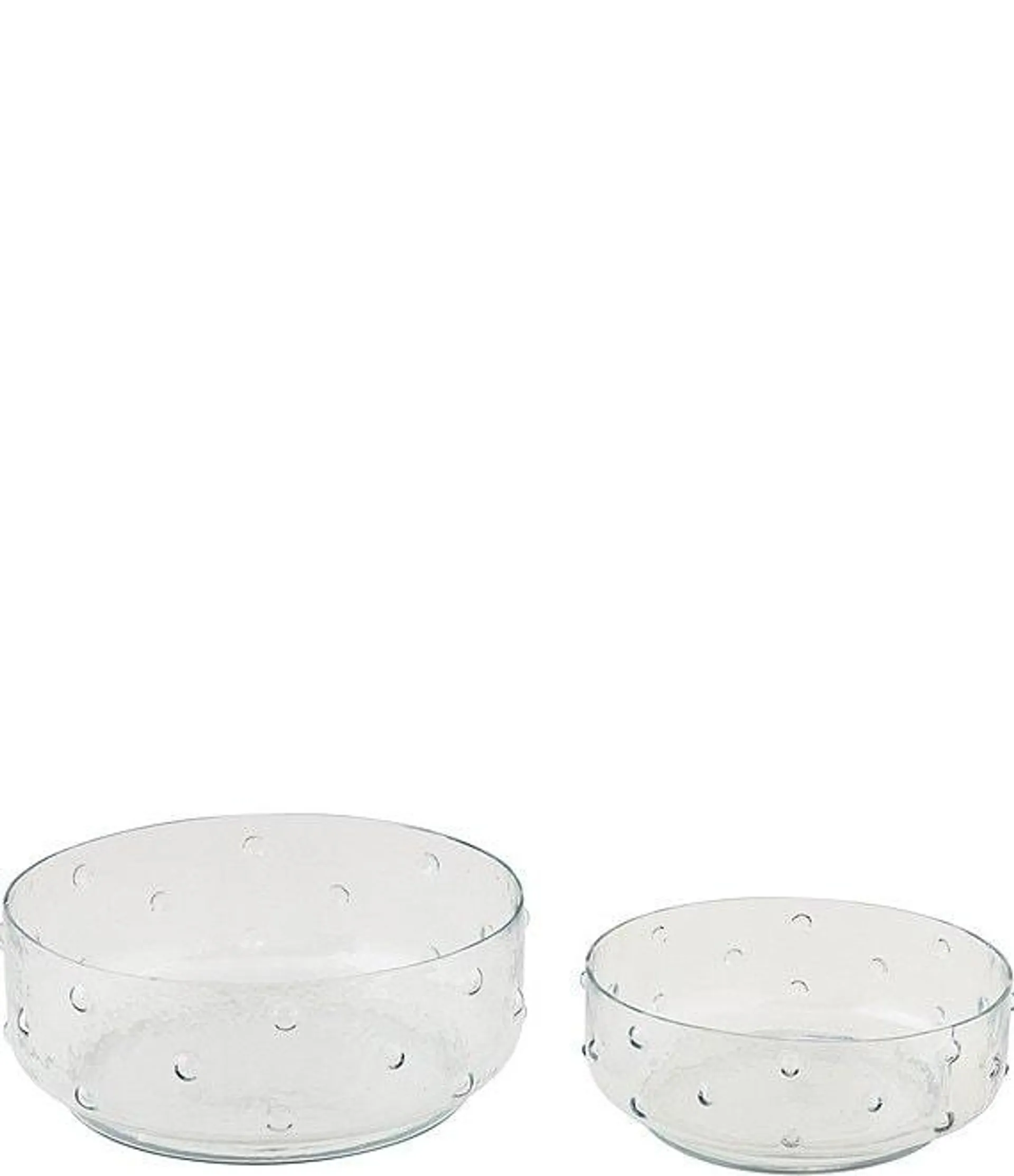 Classic Home Hobnail Glass Bowl Set