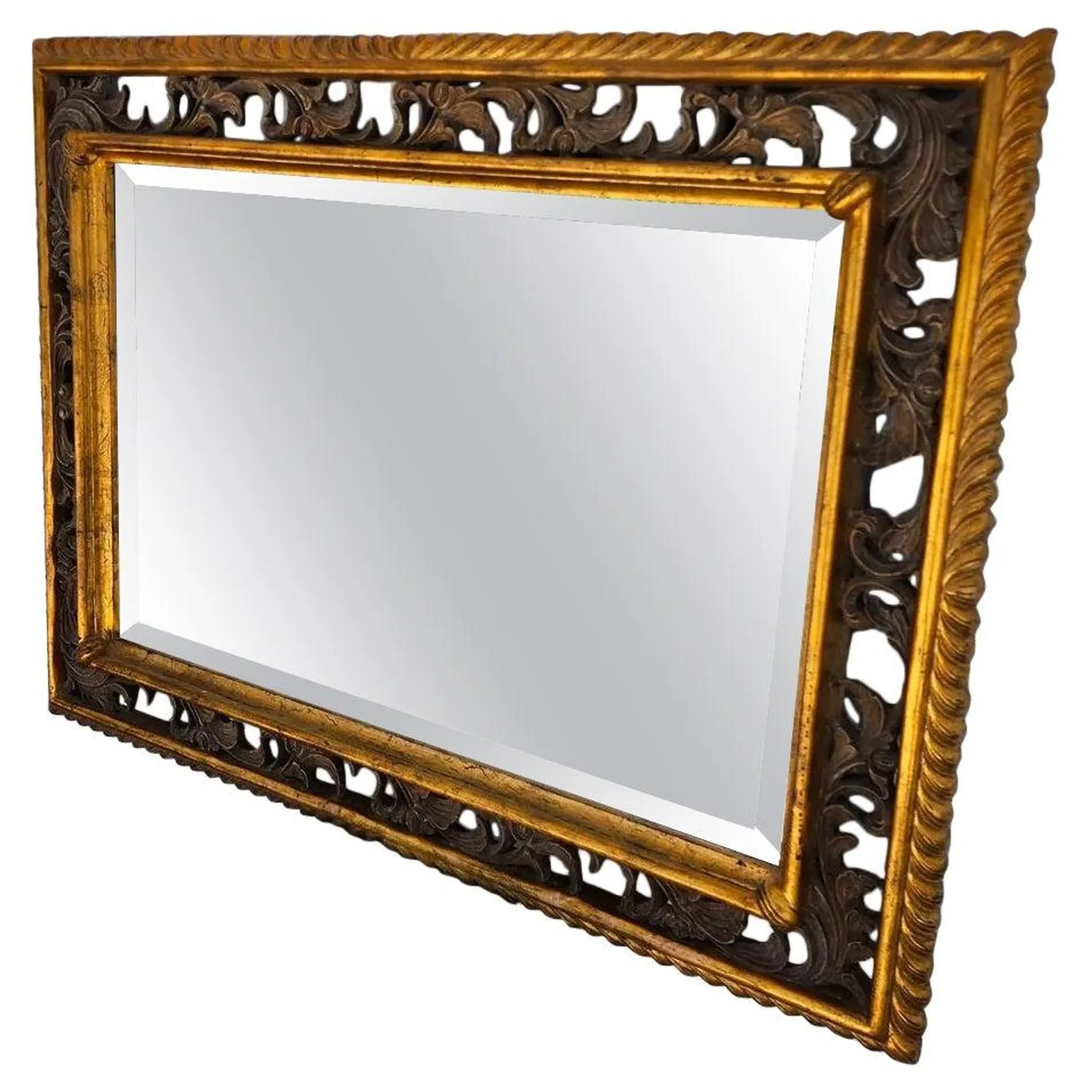 Vintage Gilt Wood Mirror by Harrison & Gil