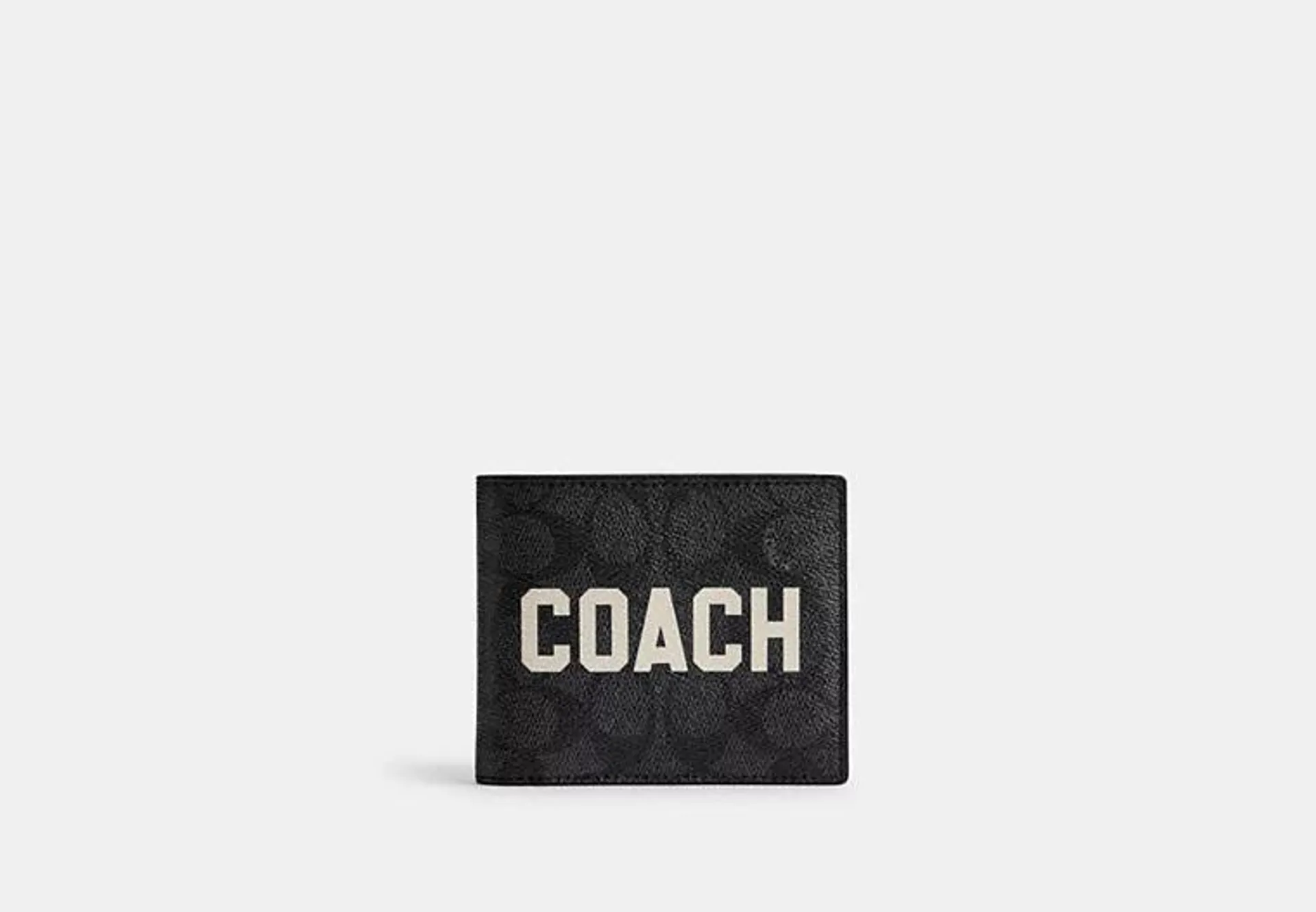 3 In 1 Wallet In Signature Canvas With Coach Graphic