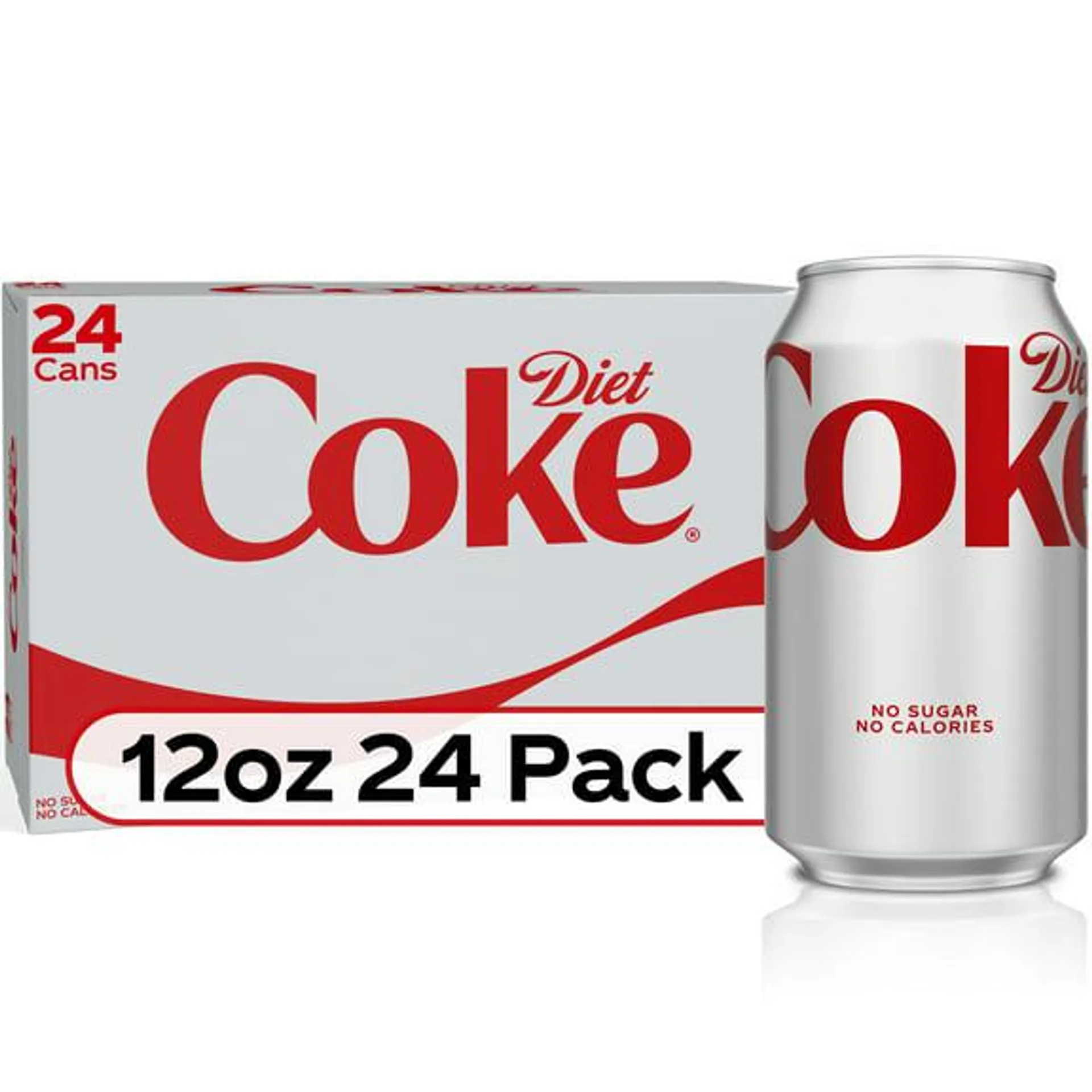 Diet Coke Soda Pop, 12 fl oz, 24 Pack Cans