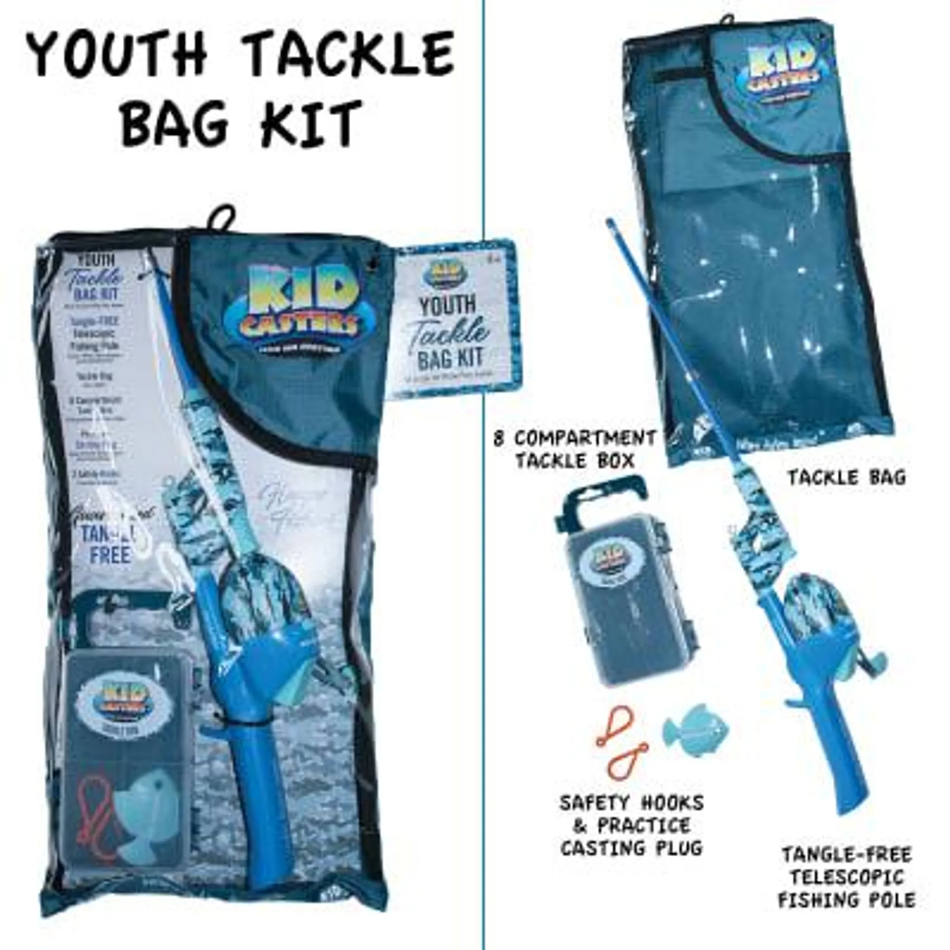 ProFISHiency Blue Youth Tackle Bag Kit