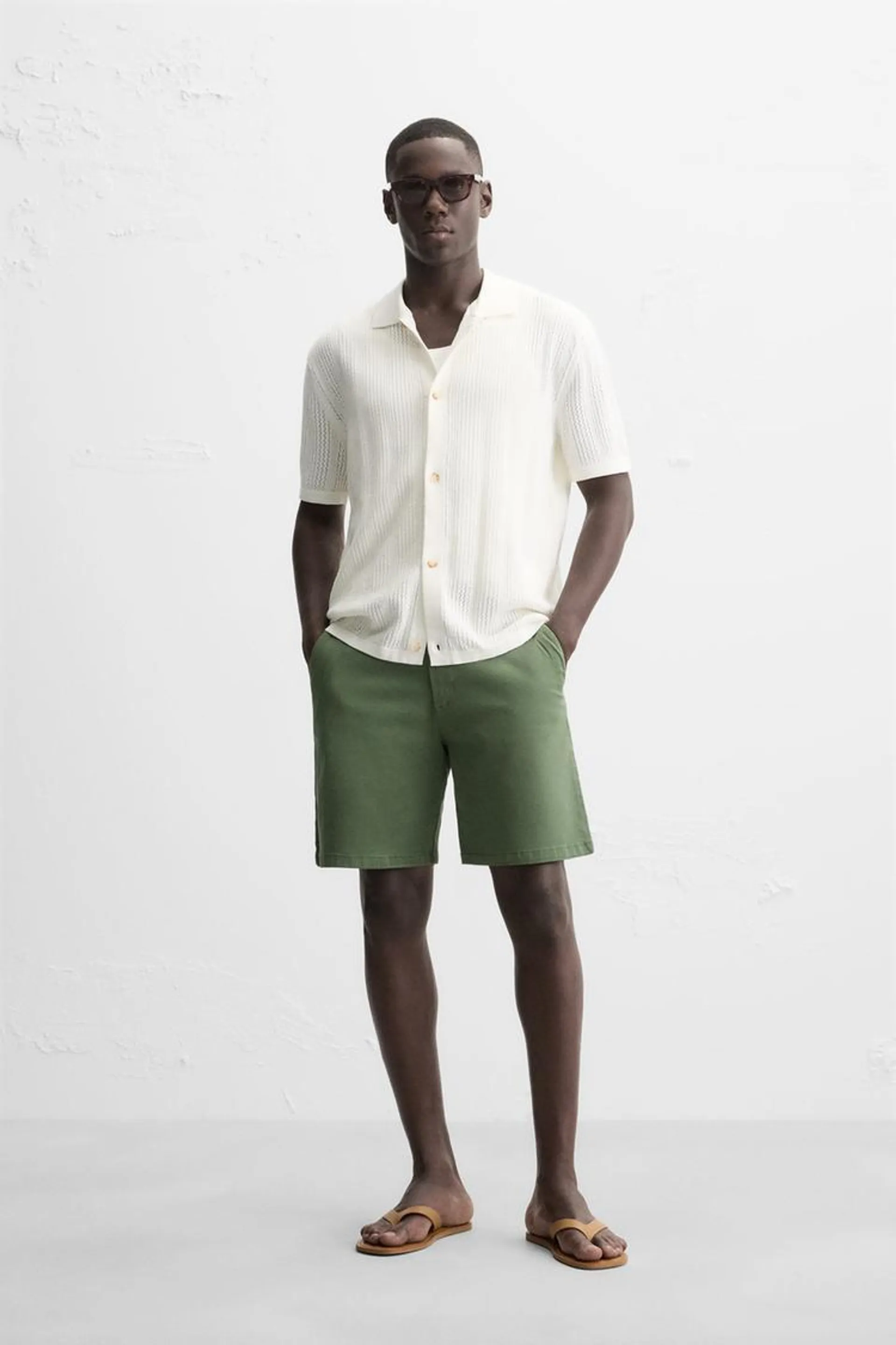 OPEN KNIT SHIRT