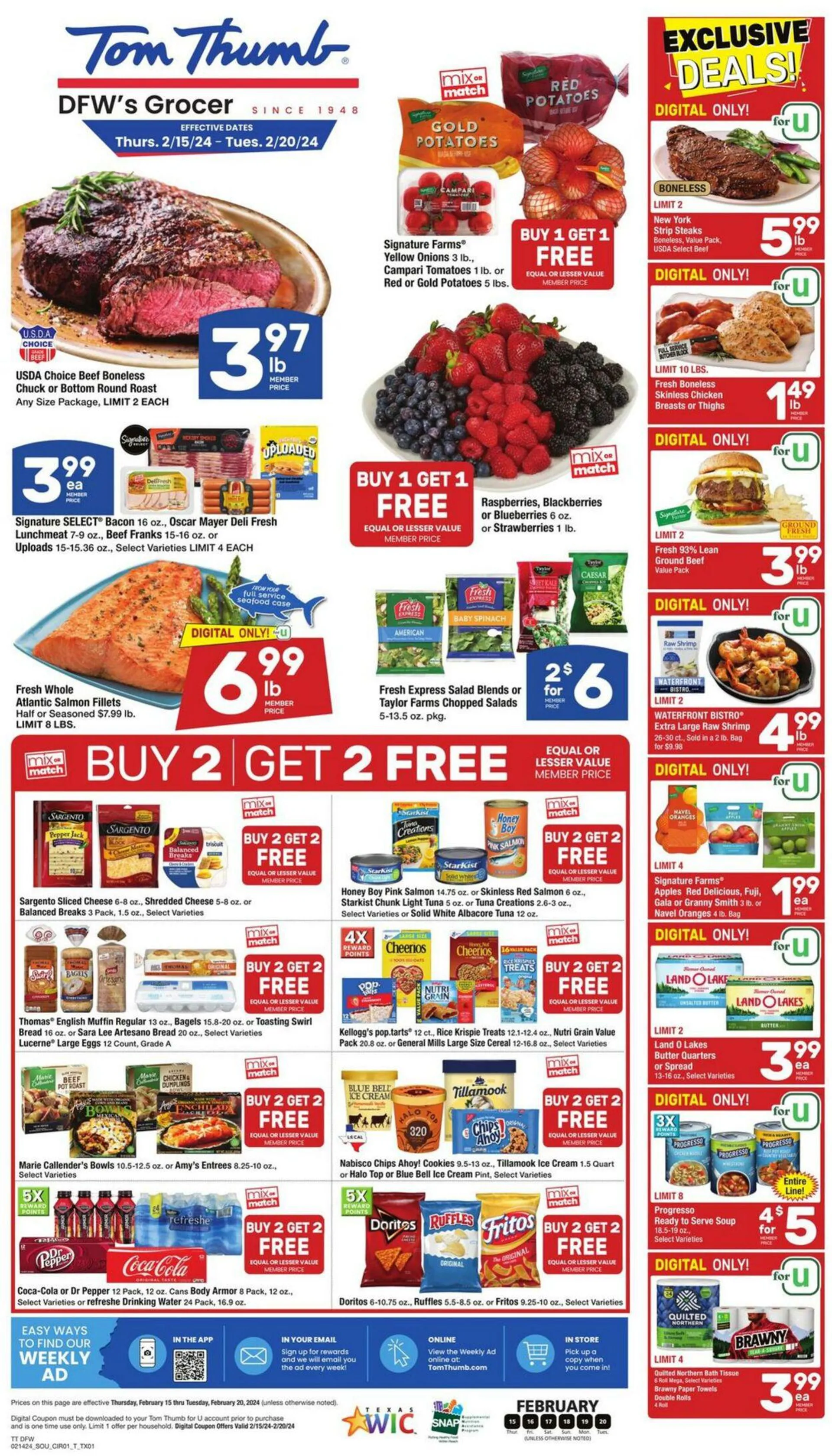 Weekly ad Tom Thumb from February 15 to February 20 2024 - Page 