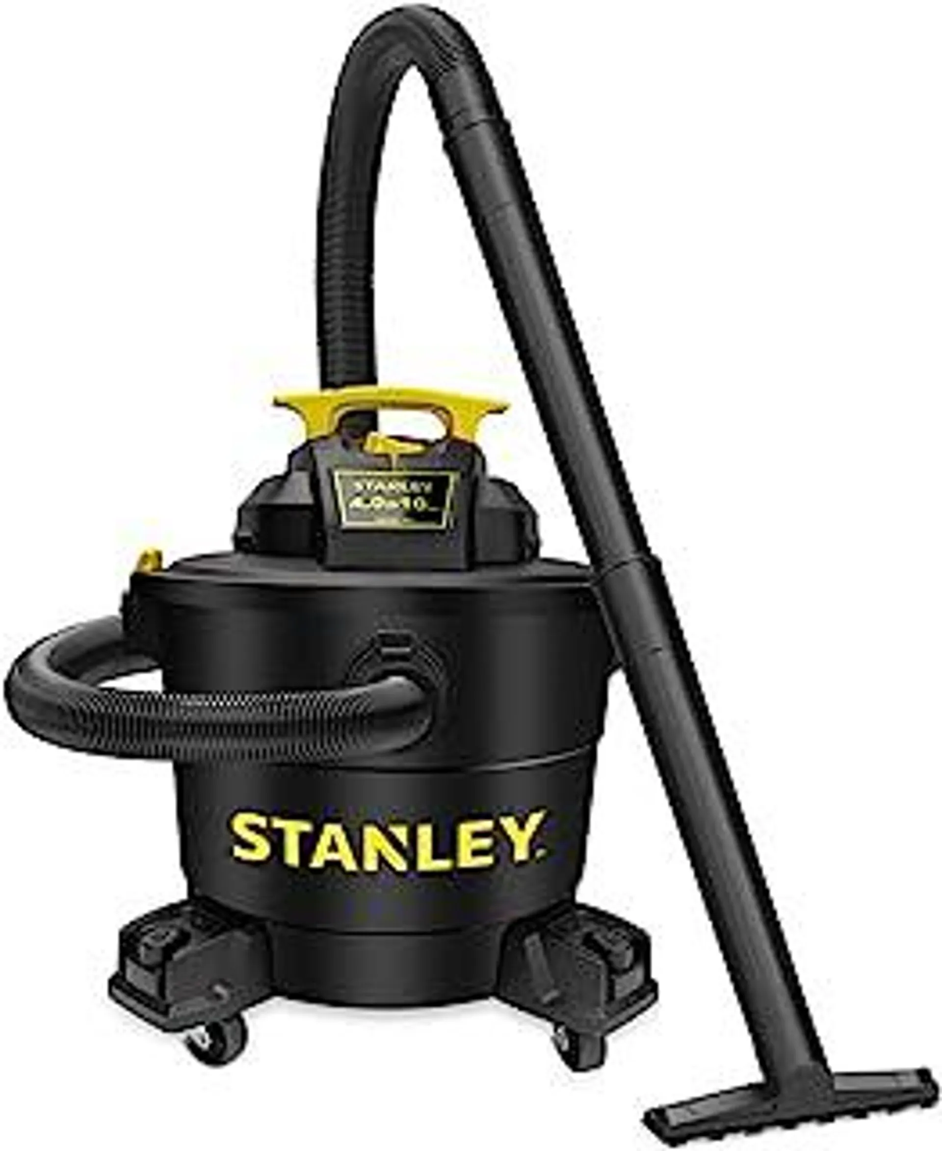 Stanley Wet/Dry Vacuum SL18191P, 10 Gallon 4 Horsepower 16 FT Clean Range Shop Vacuum, Ideal for Home/Garage/Laundry Rooms with Vacuum Attachments, Strong Suction Large Capacity Multiple Accessories