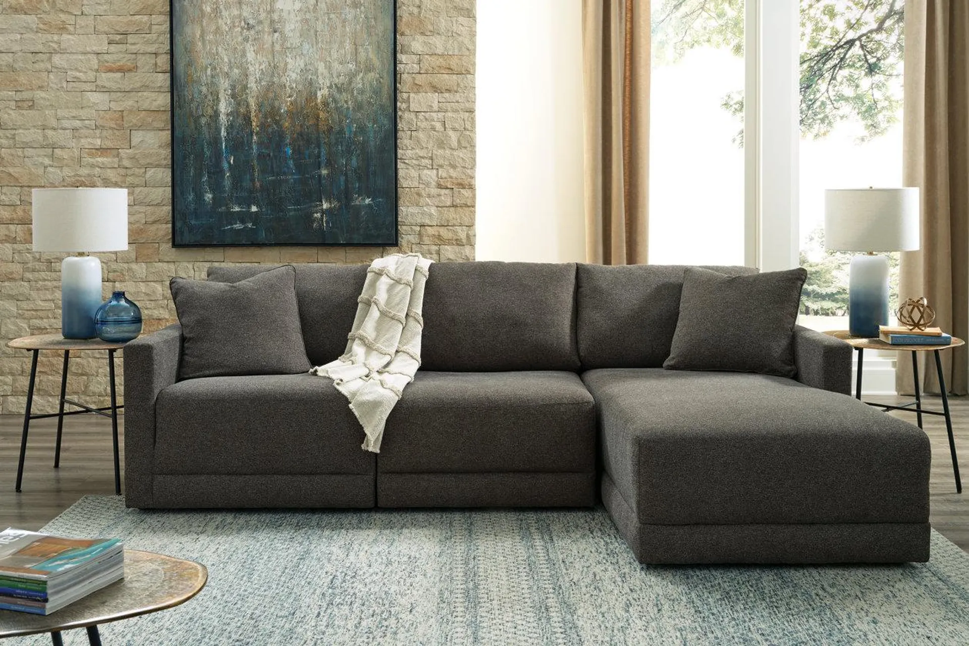 Evey 3-Piece Modular Sectional with Chaise