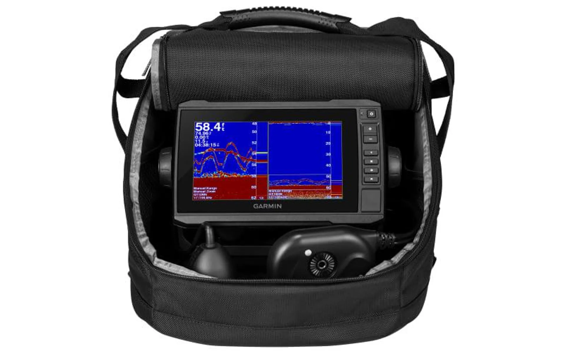 Garmin ECHOMAP UHD 73cv Fish Finder/Chartplotter Combo with Panoptix PS22 Transducer Ice-Fishing Bundle