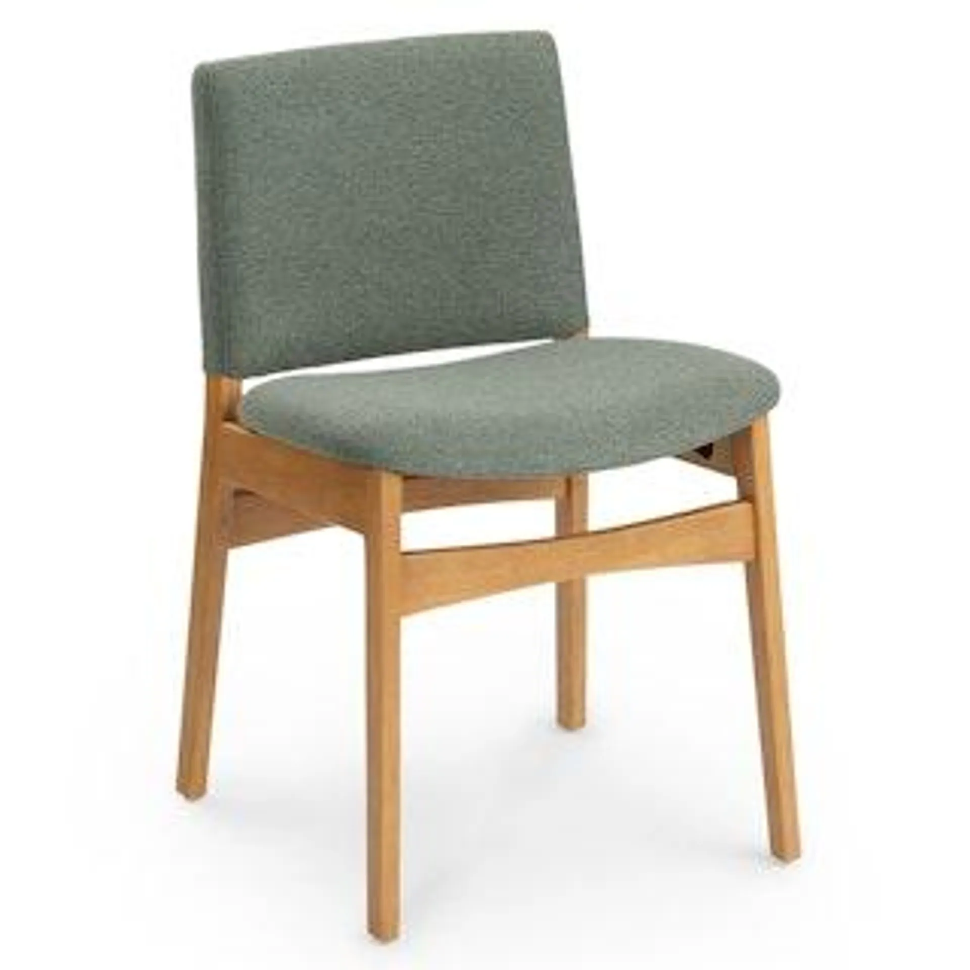 Nosh Ratine Green Oak Dining Chair