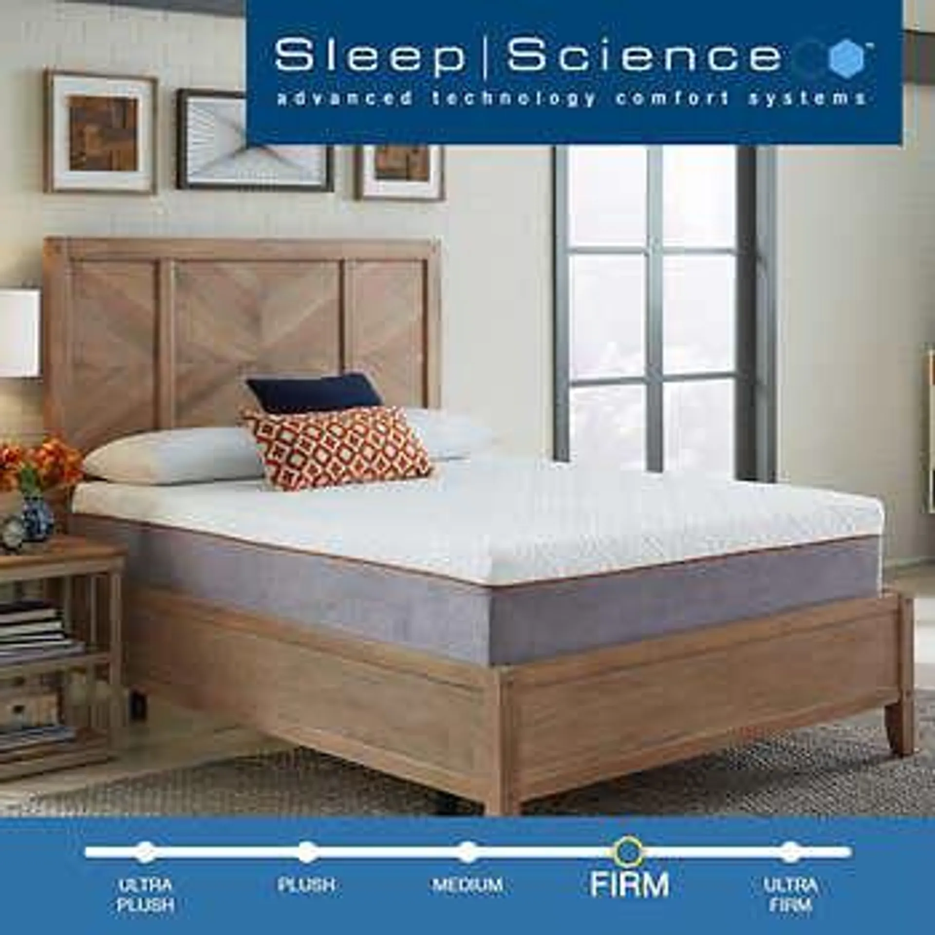 Sleep Science 14" Copper Infused Firm Memory Foam Mattress