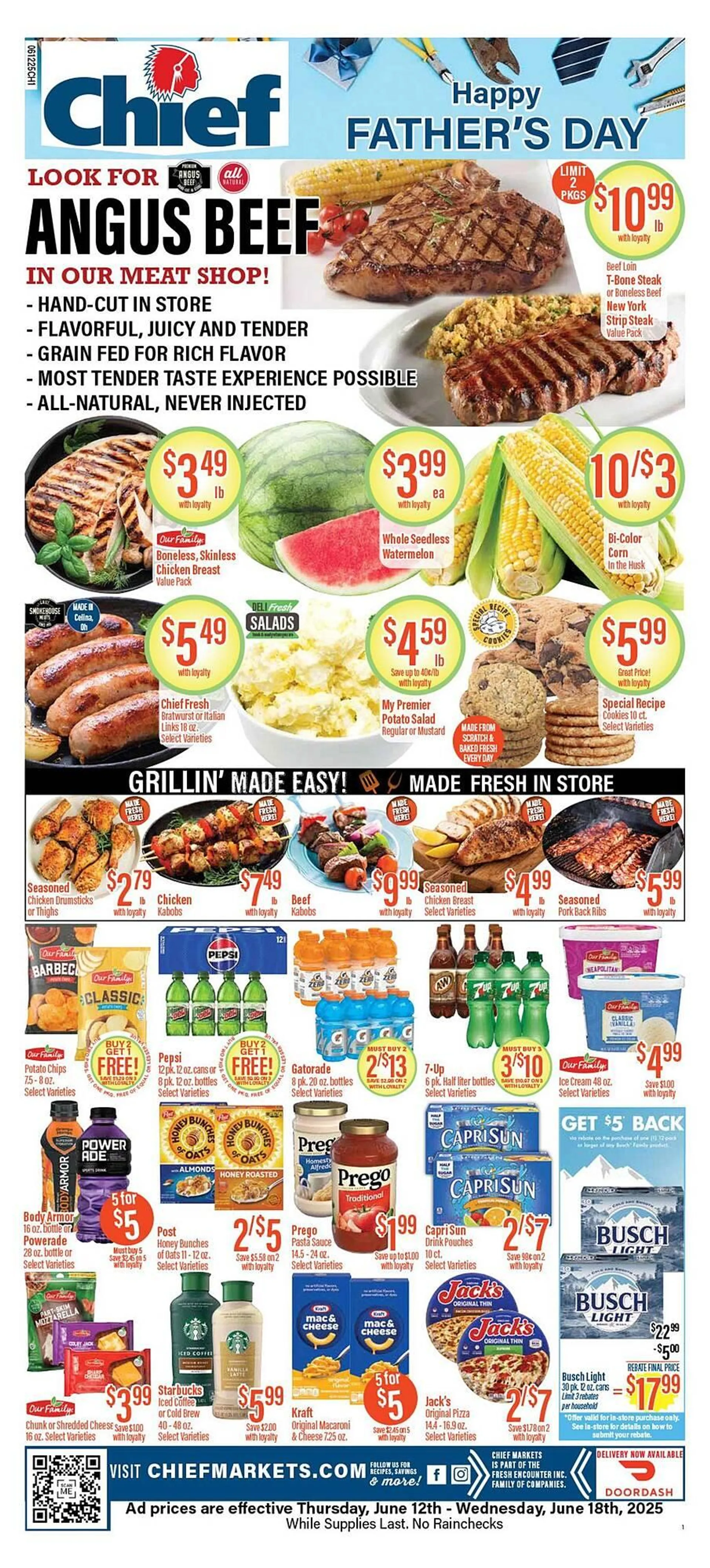 Weekly ad Chief Supermarket Weekly Ad from June 12 to June 18 2025 - Page 1