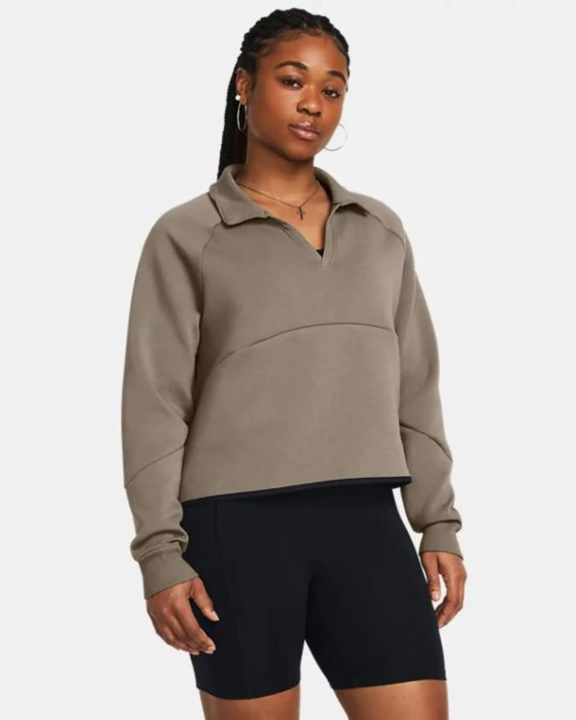 Women's UA Unstoppable Fleece Rugby Crop