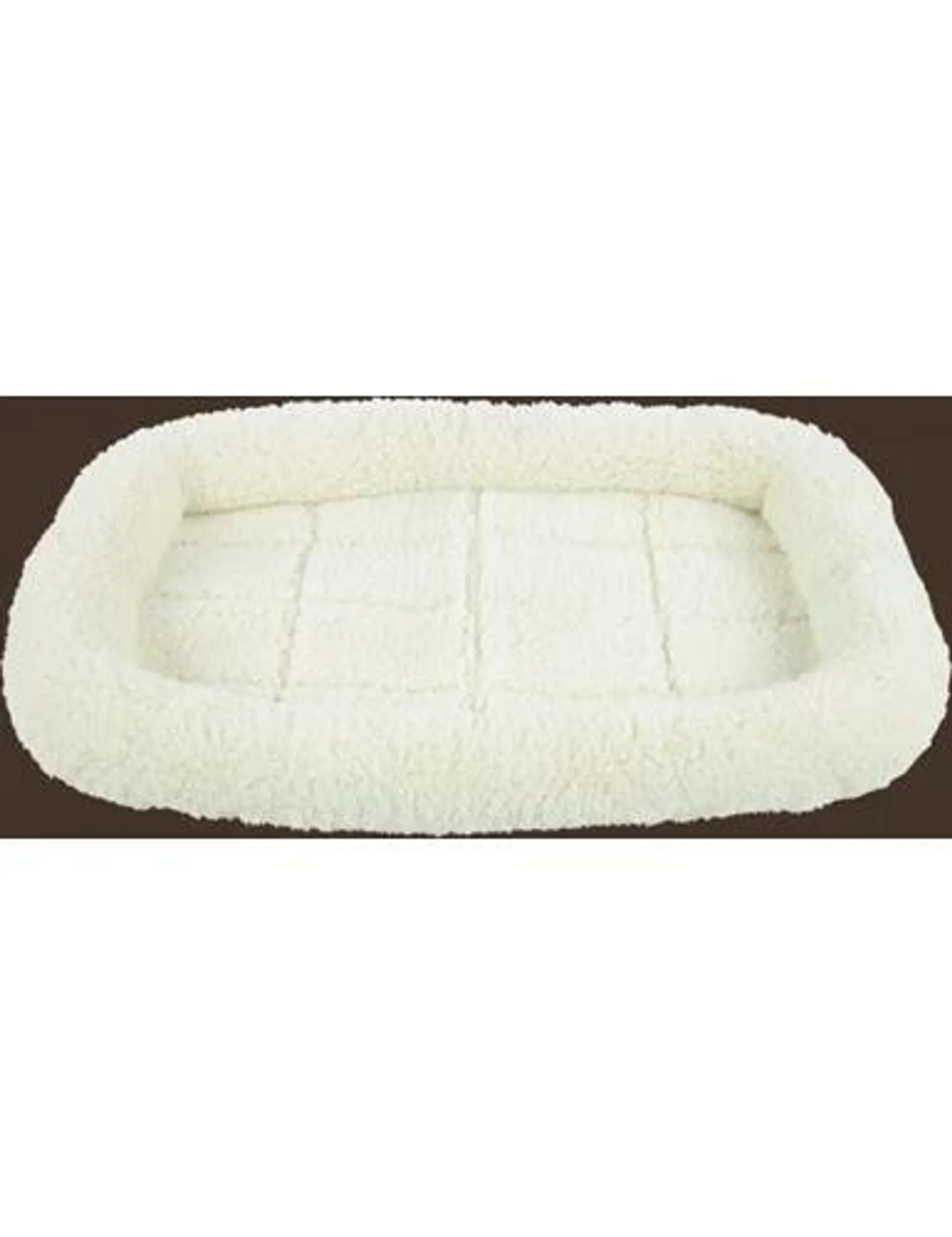 Play On Bolster Crate Mat, Small, White, 22" x 15"