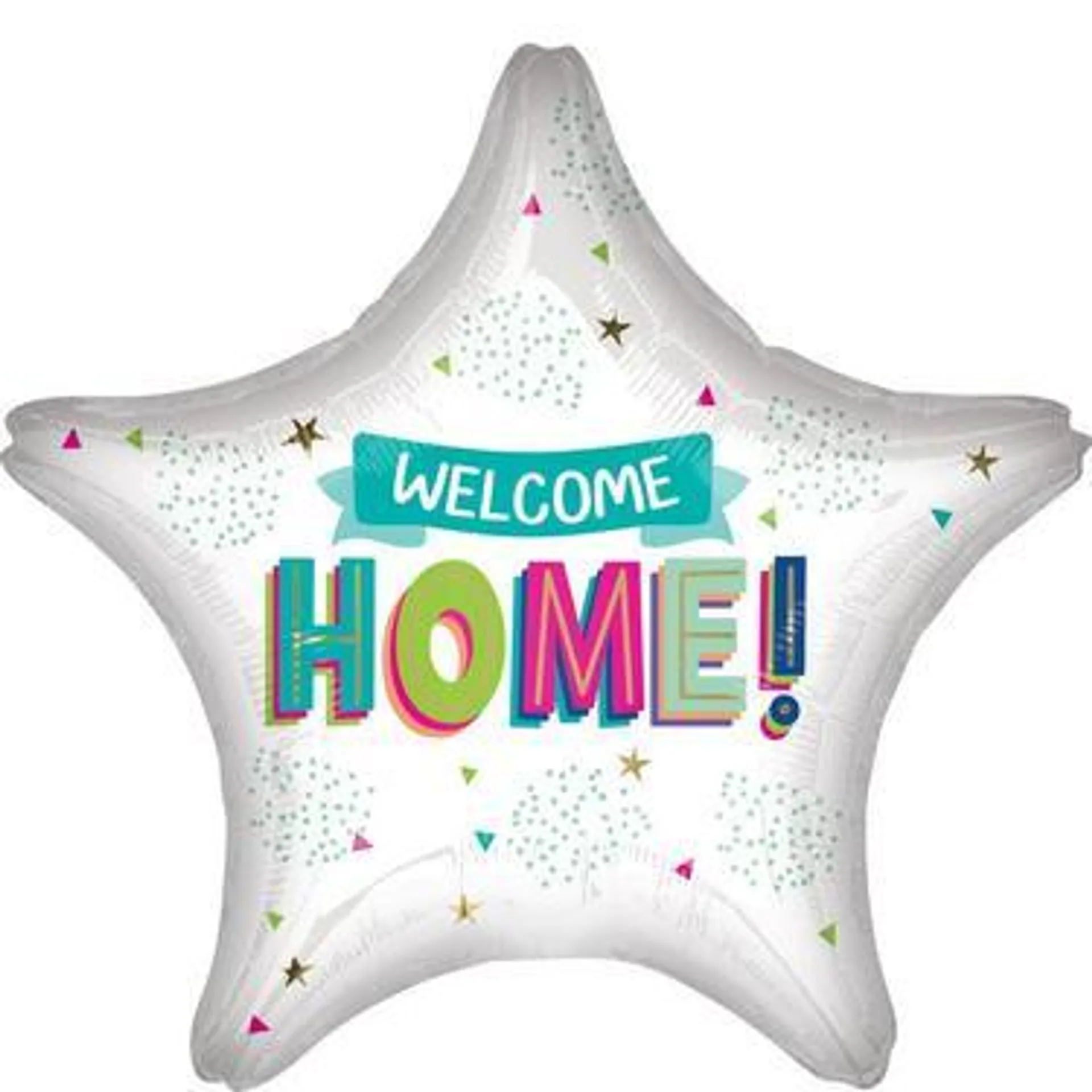 Banner Welcome Home Star-Shaped Balloon, 27in