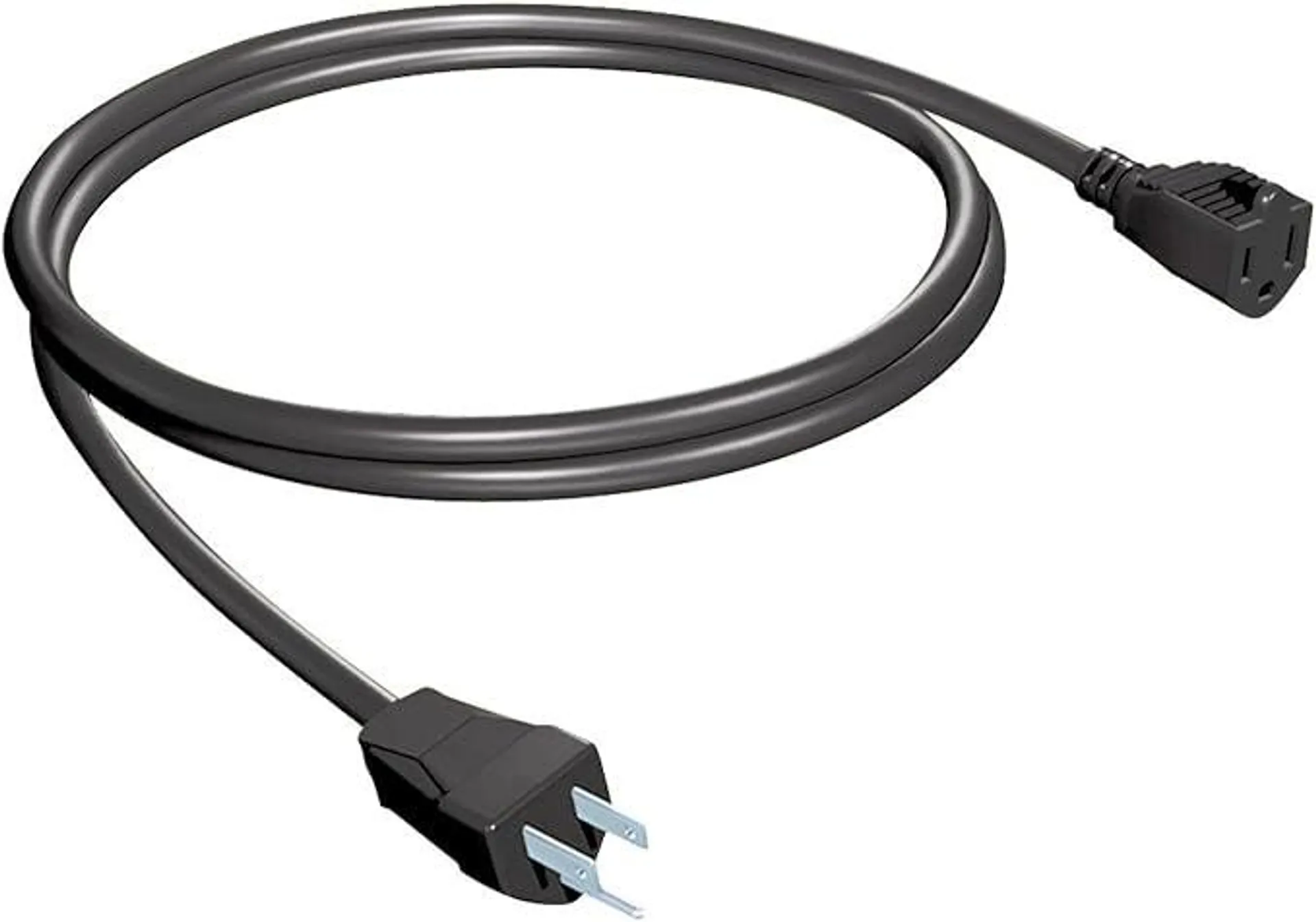 Stanley 33089 Grounded Outdoor Extension Power Cord, 8-Feet, Black