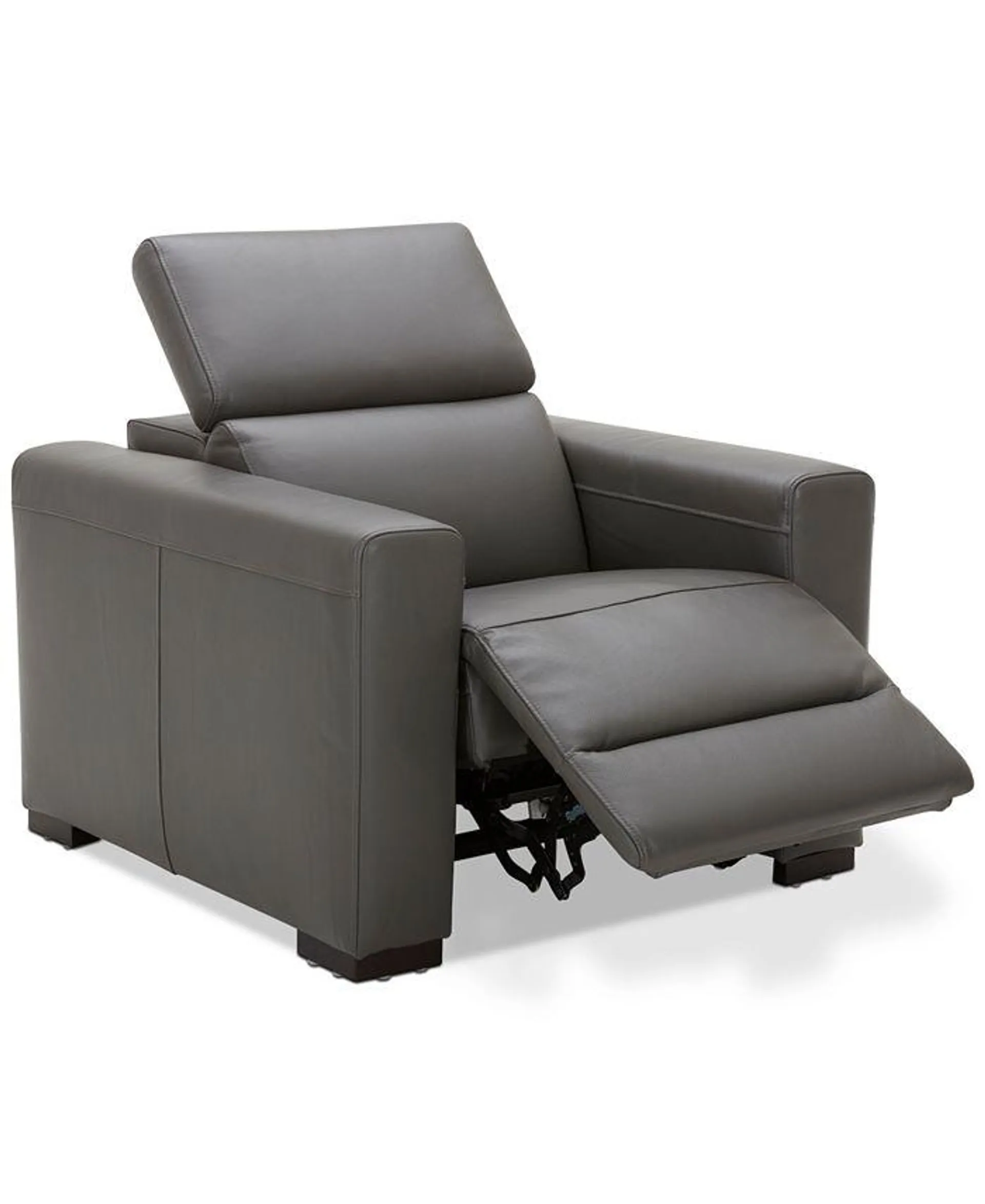 Nevio 39" Leather Power Recliner with Rachet Headrest