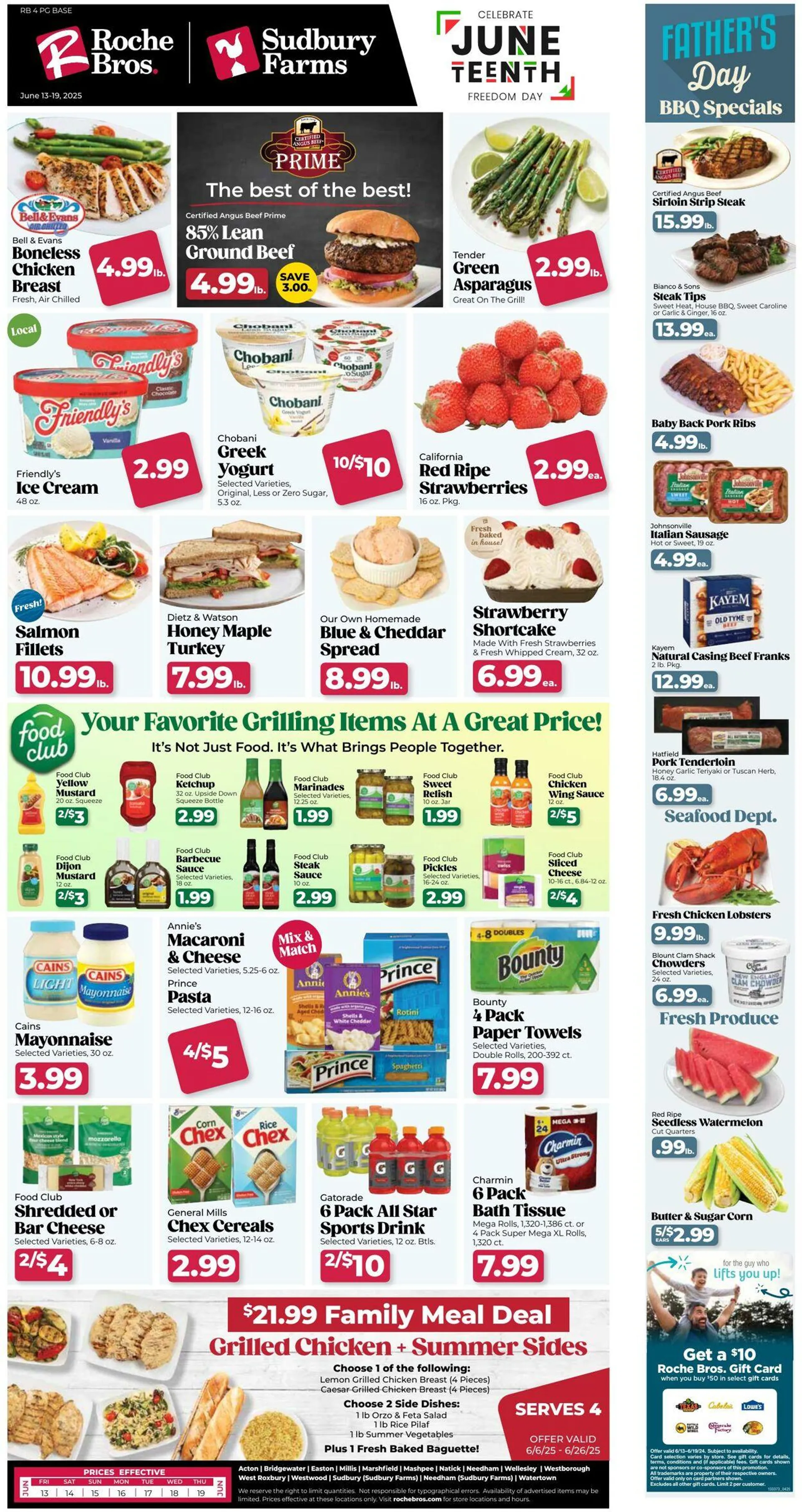 Weekly ad Roche Bros from June 13 to June 19 2025 - Page 1