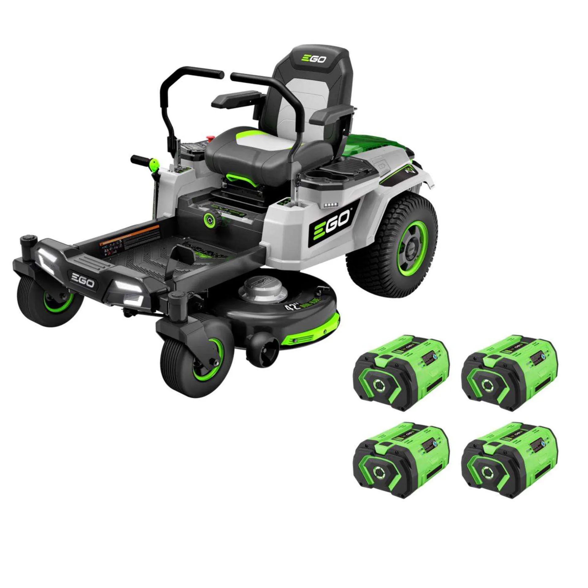 EGO Power+ Z6 ZT4204L 42 in. 56 V Battery Zero Turn Riding Mower Kit (Battery & Charger) W/ FOUR 10.0 AH BATTERIES