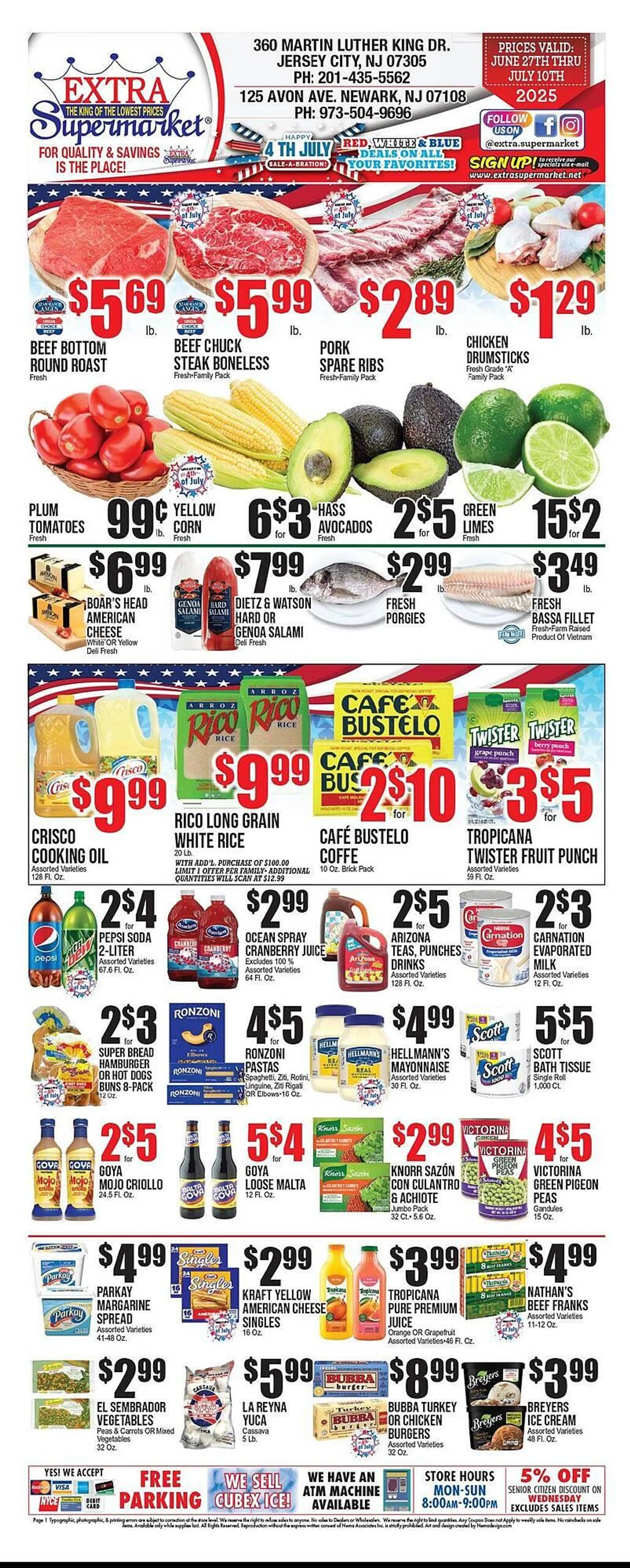 Weekly ad Extra Supermarket Weekly Ad from June 27 to July 10 2025 - Page 1