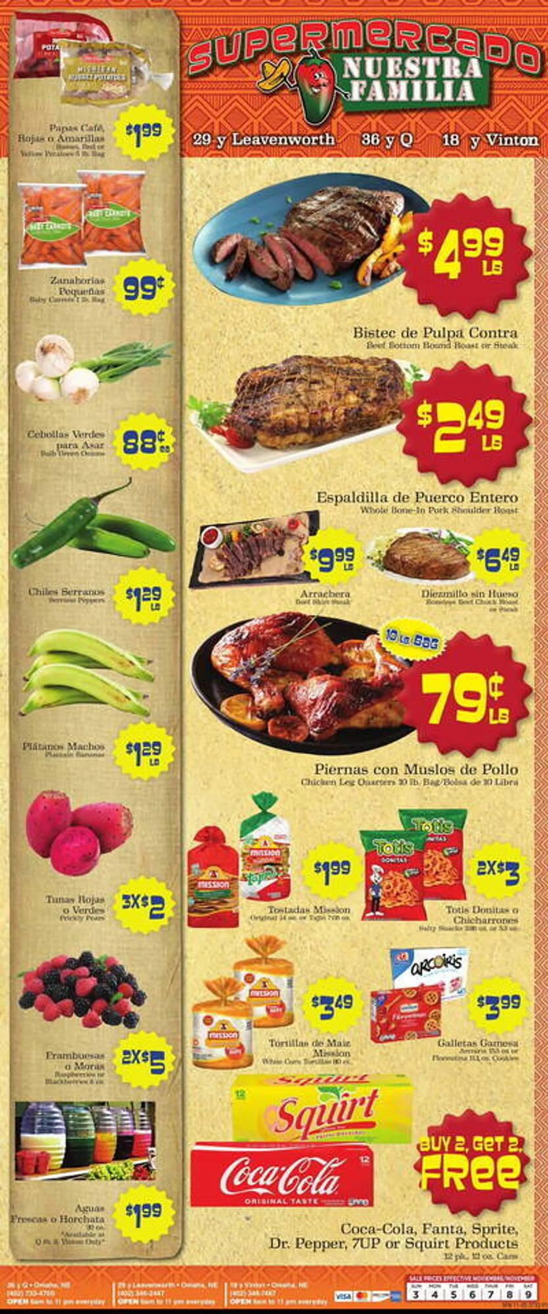 Supermercado Nuestra Familia Weekly Ad - 1