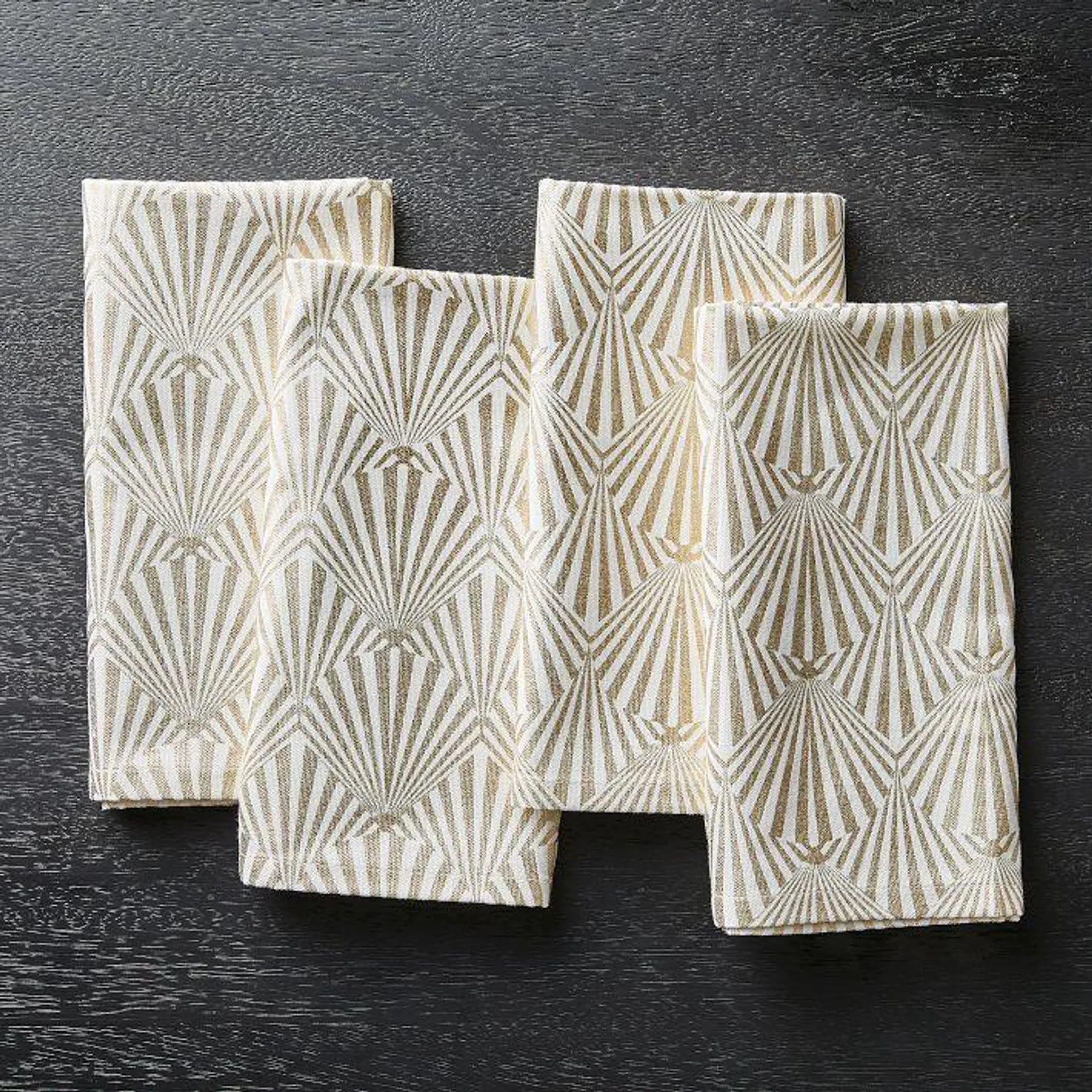 Printed Metallic Napkin Sets