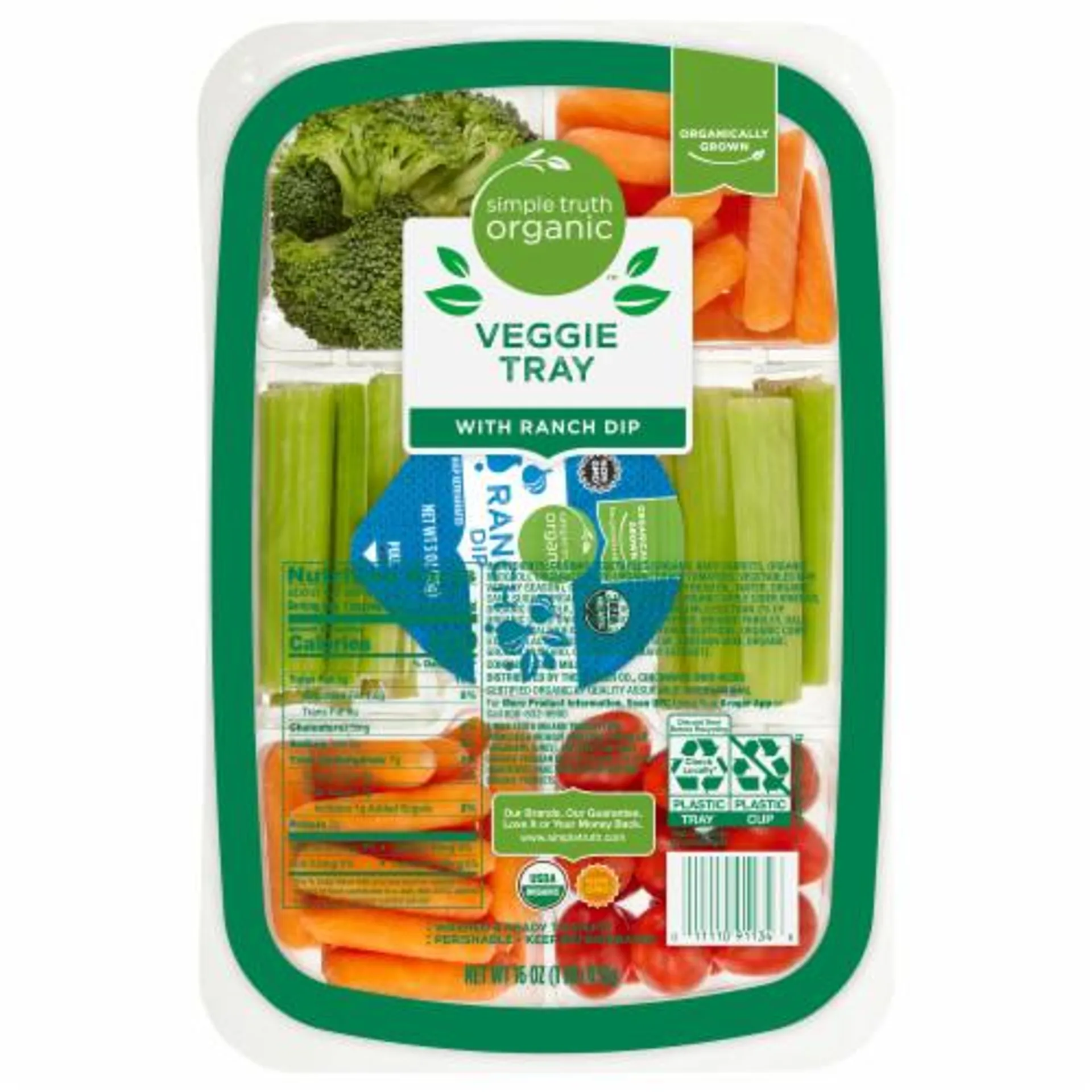 Simple Truth Organic™ Vegetable Tray with Dip