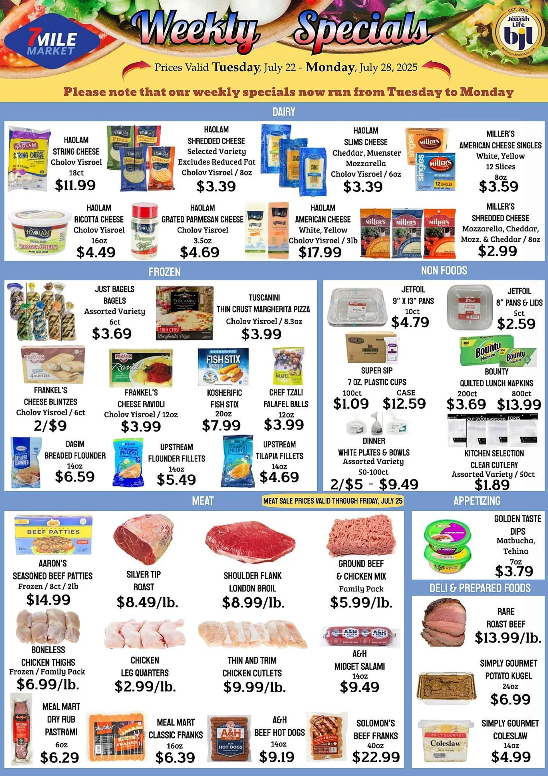 Weekly ad Seven Mile Market ad from July 22 to July 28 2025 - Page 1