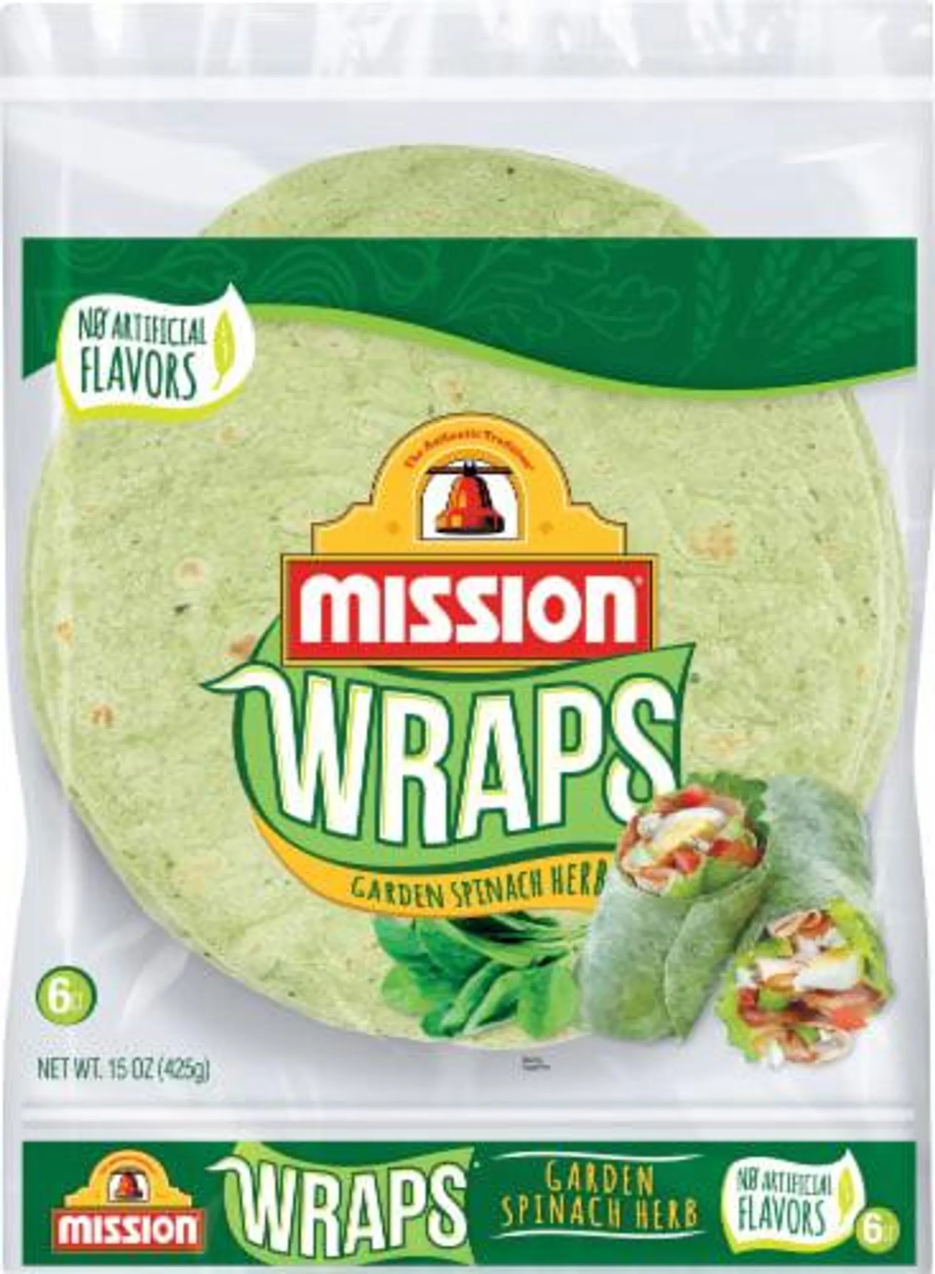 Mission® Garden Spinach Herb Wraps