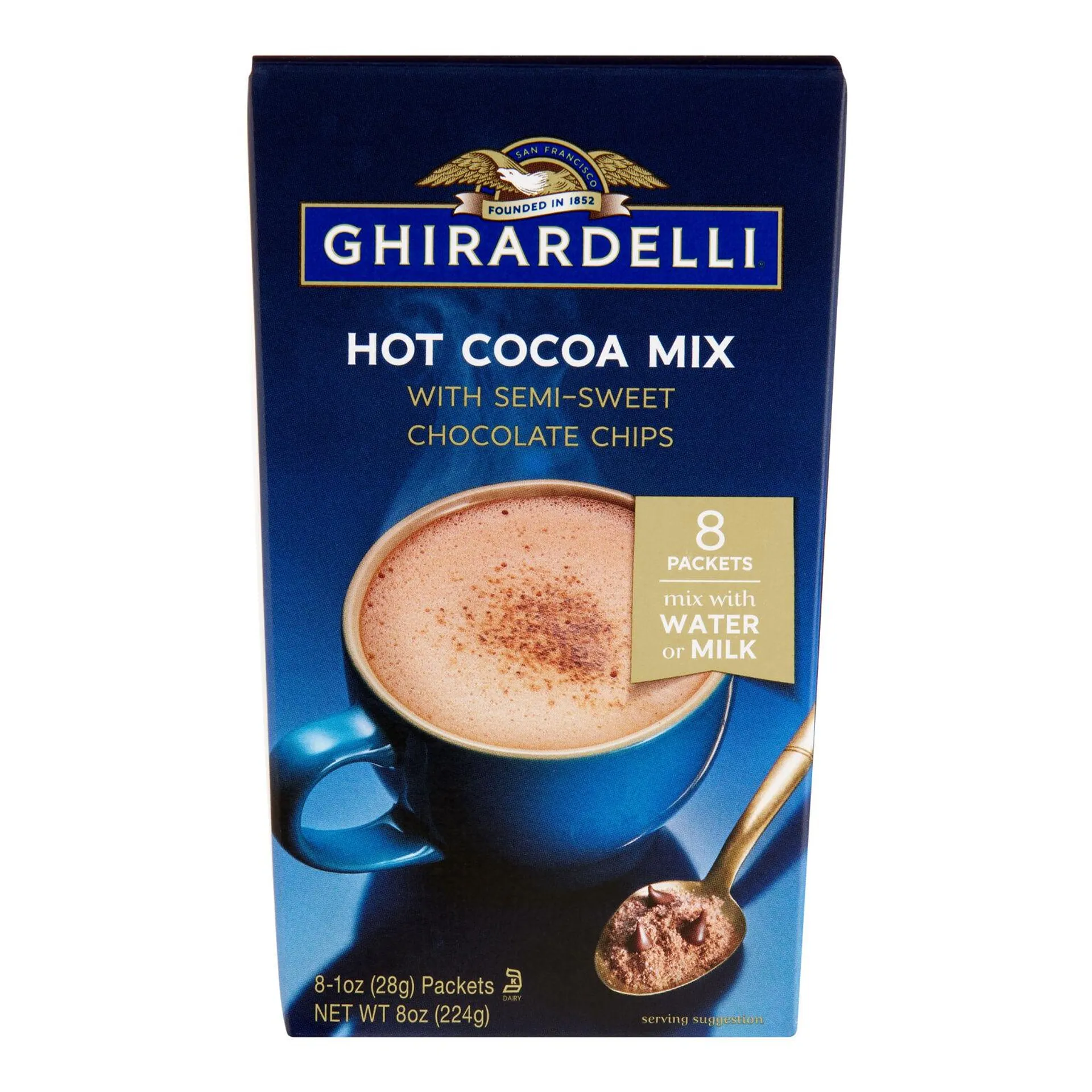 Ghirardelli Hot Cocoa Mix With Chocolate Chips 8 Pack