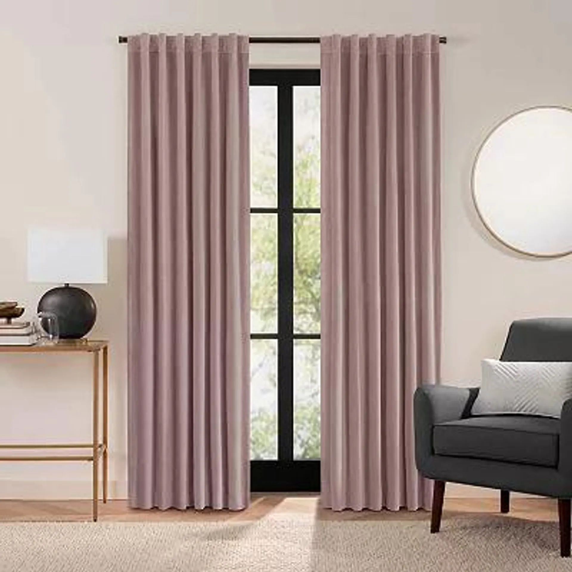 eclipse Luxury Velvet 100% Blackout Curtain Window Panel