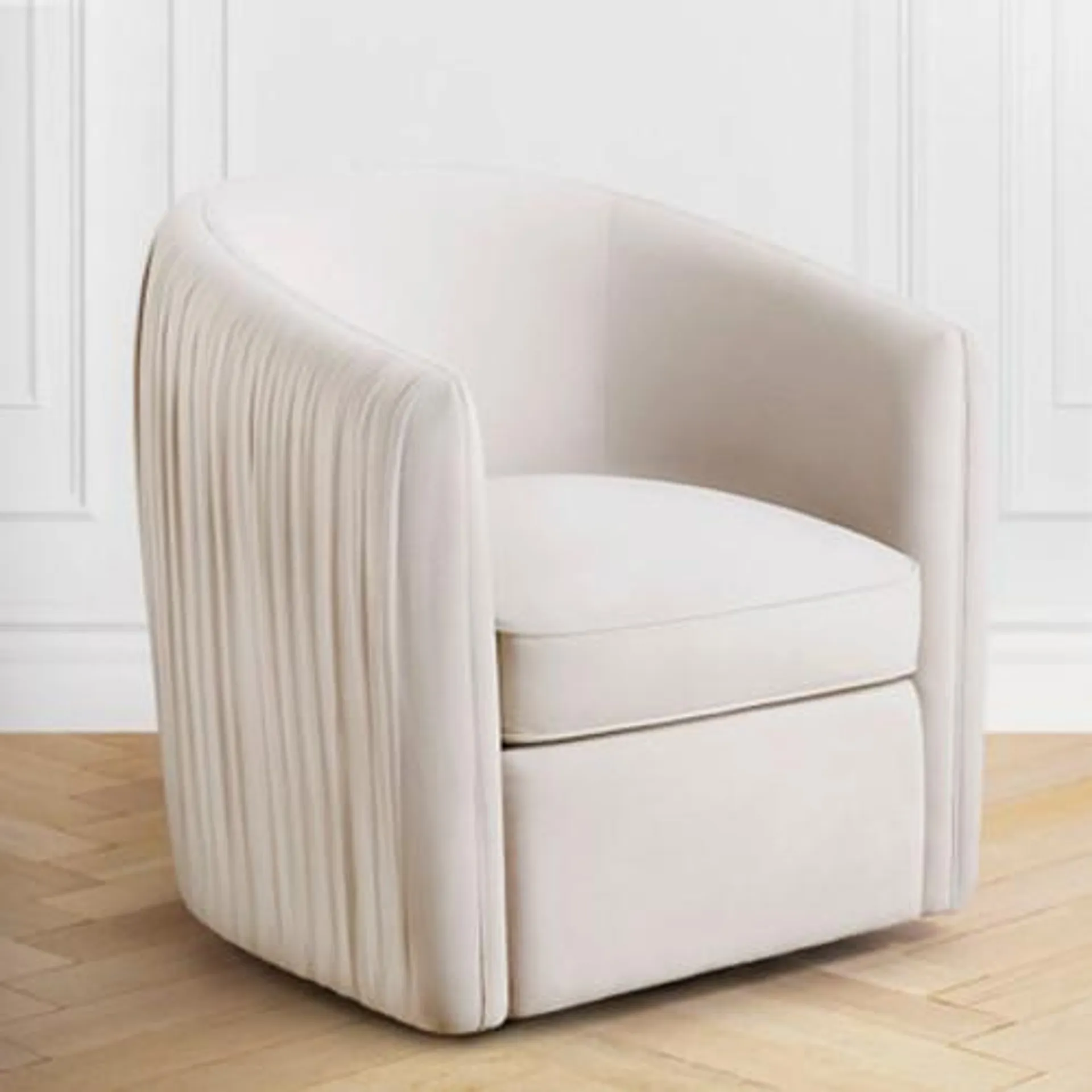 Aria Pleated Swivel Chair