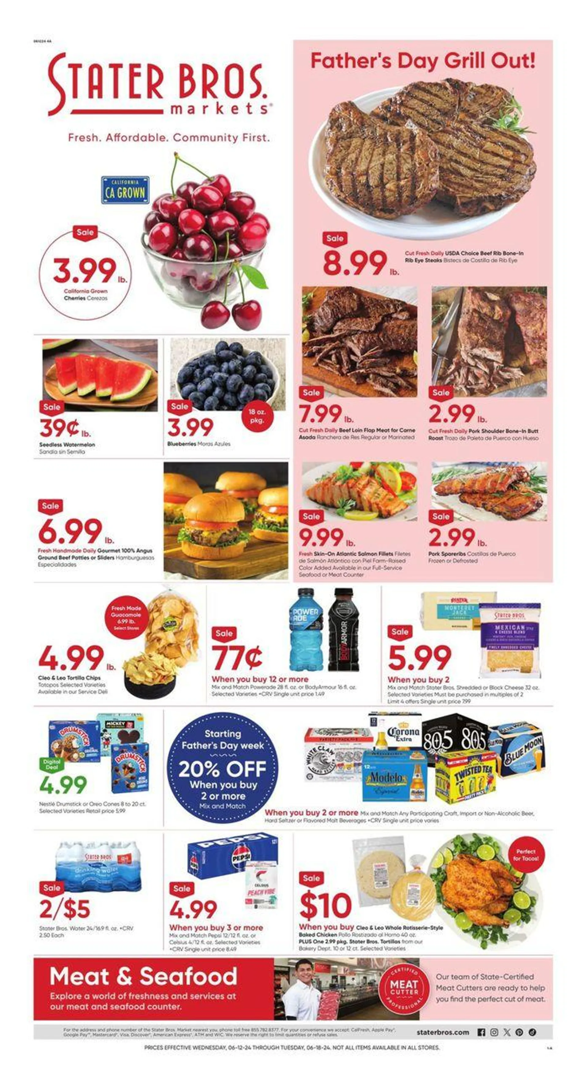 Weekly ad Father's Day Grill Out from June 12 to June 18 2024 - Page 1