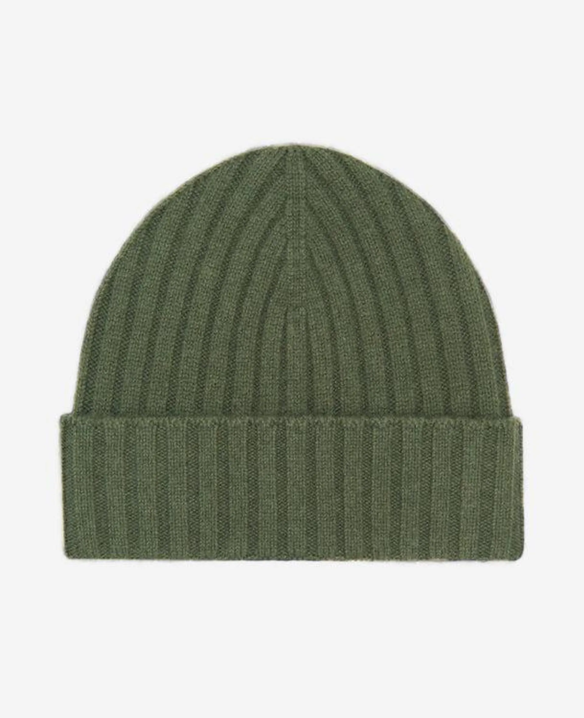 Site Exclusive! Rib Knit Wool Cashmere Beanie