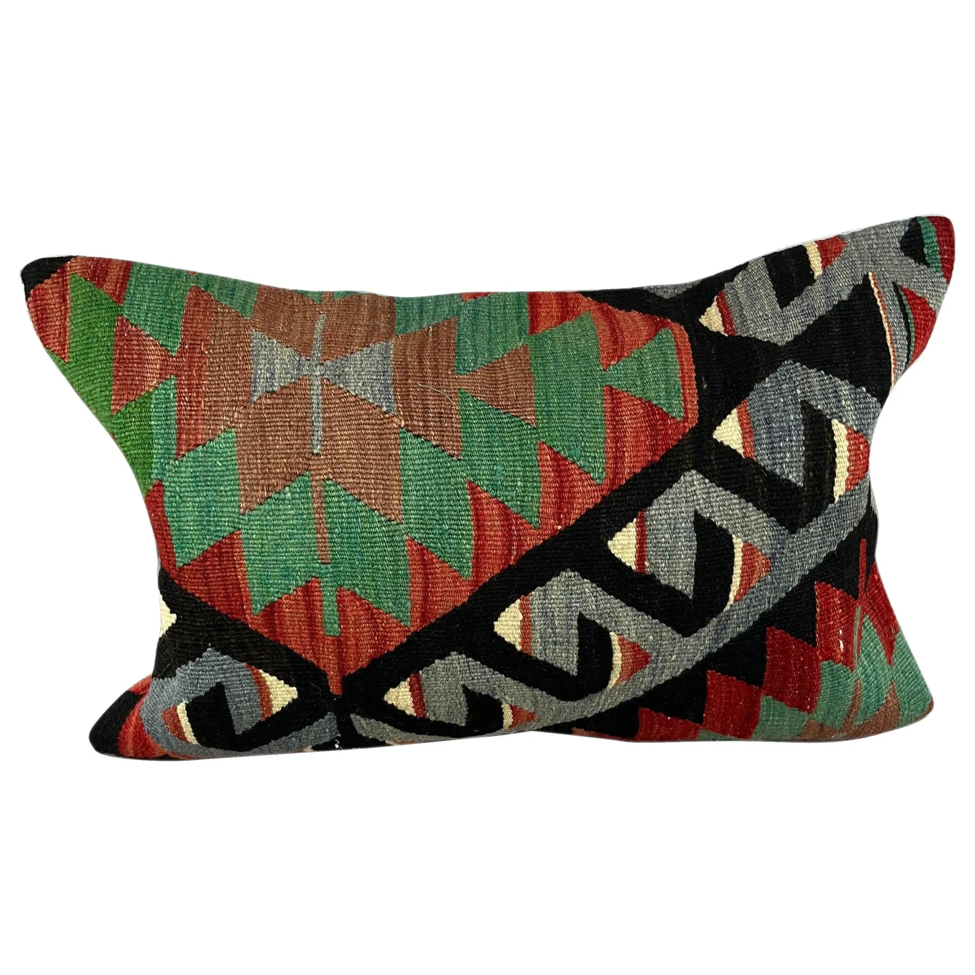 16 x 24 Kilim Pillow Turkish Cushion Aegean Escape Pillow Cushion Cover #6890