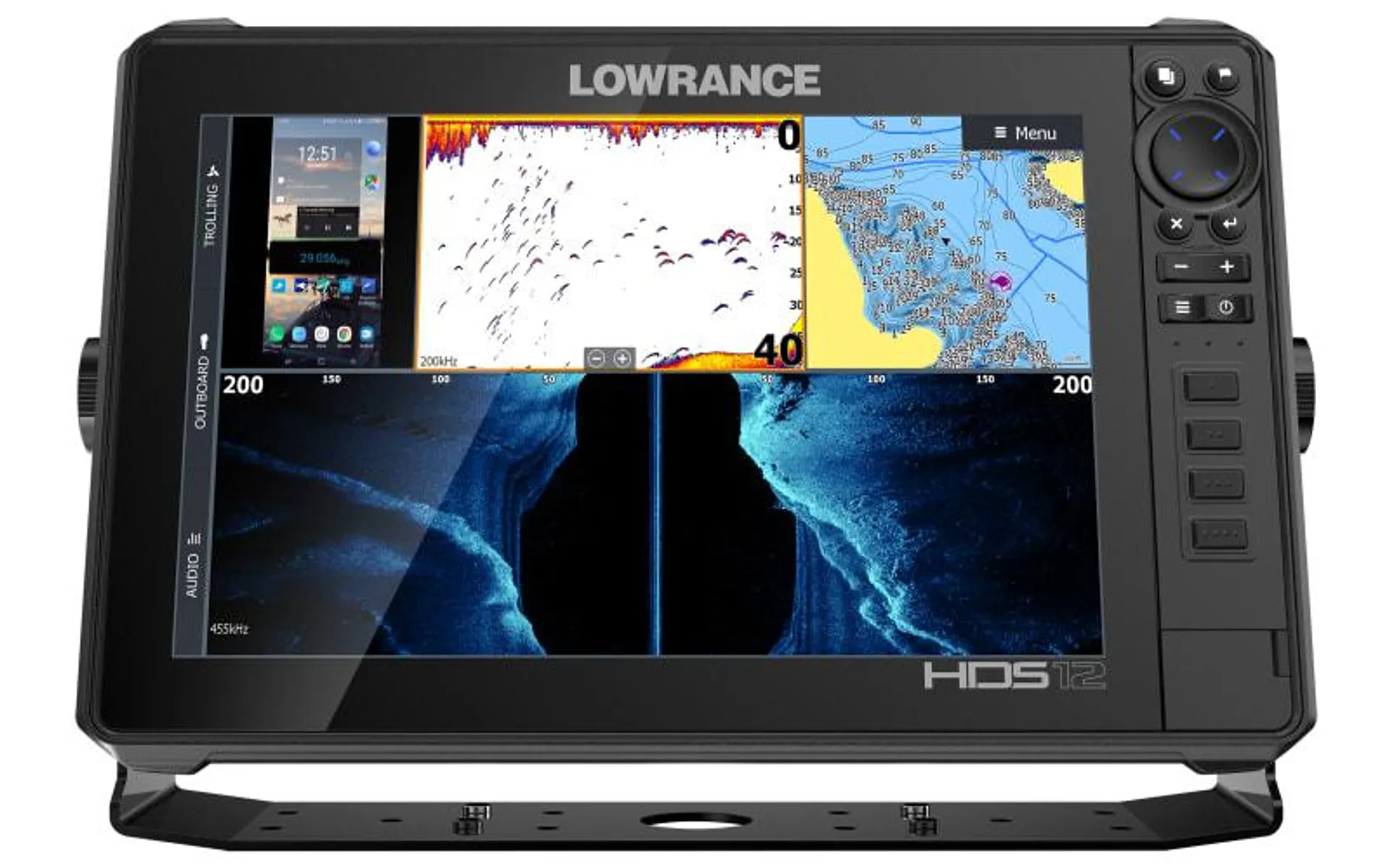 Lowrance HDS LIVE 12 Fish Finder/Chartplotter - HDS-12 Live Amer XD AI 3-in-1