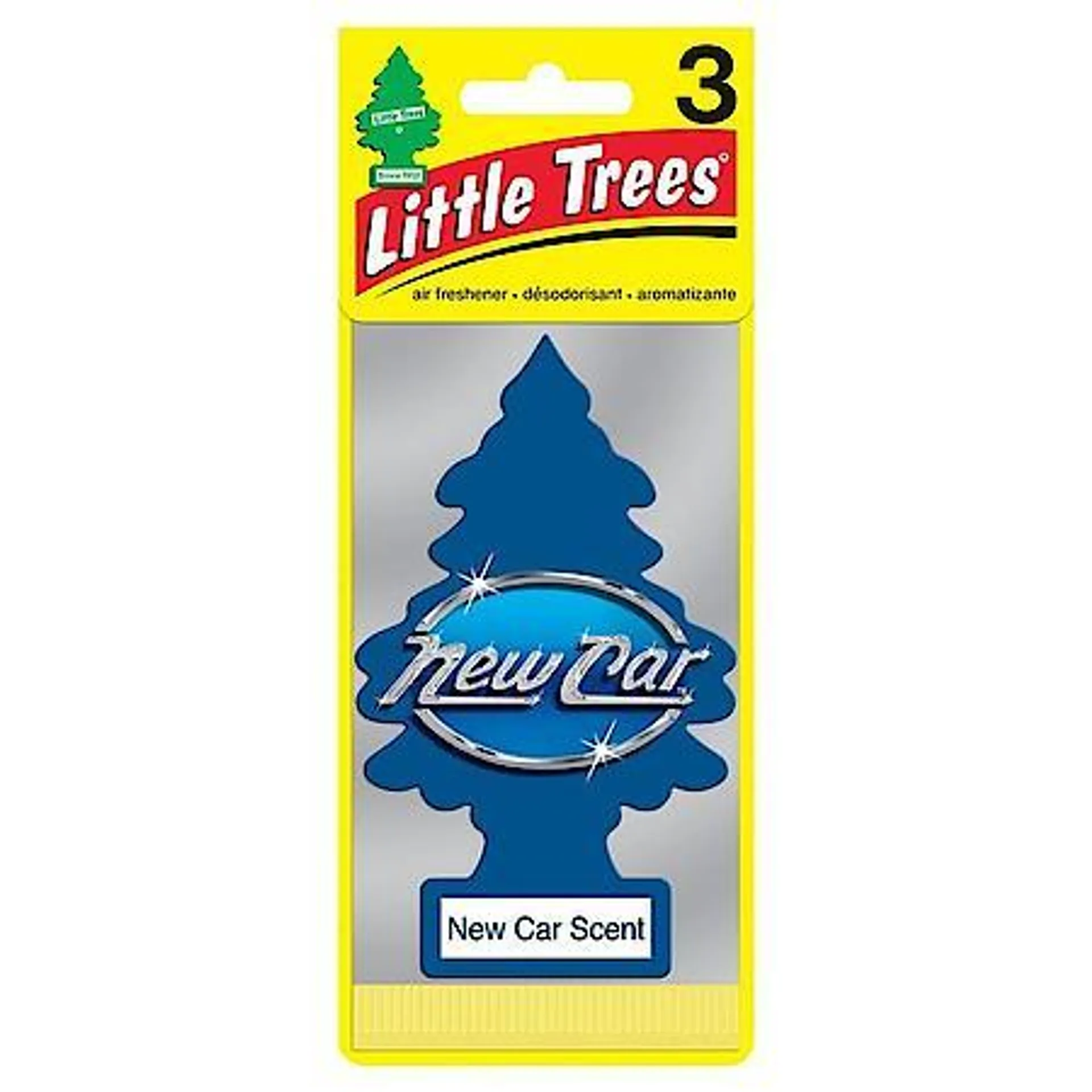 Hanging Air Freshener: New Car Scent, 3 Pack