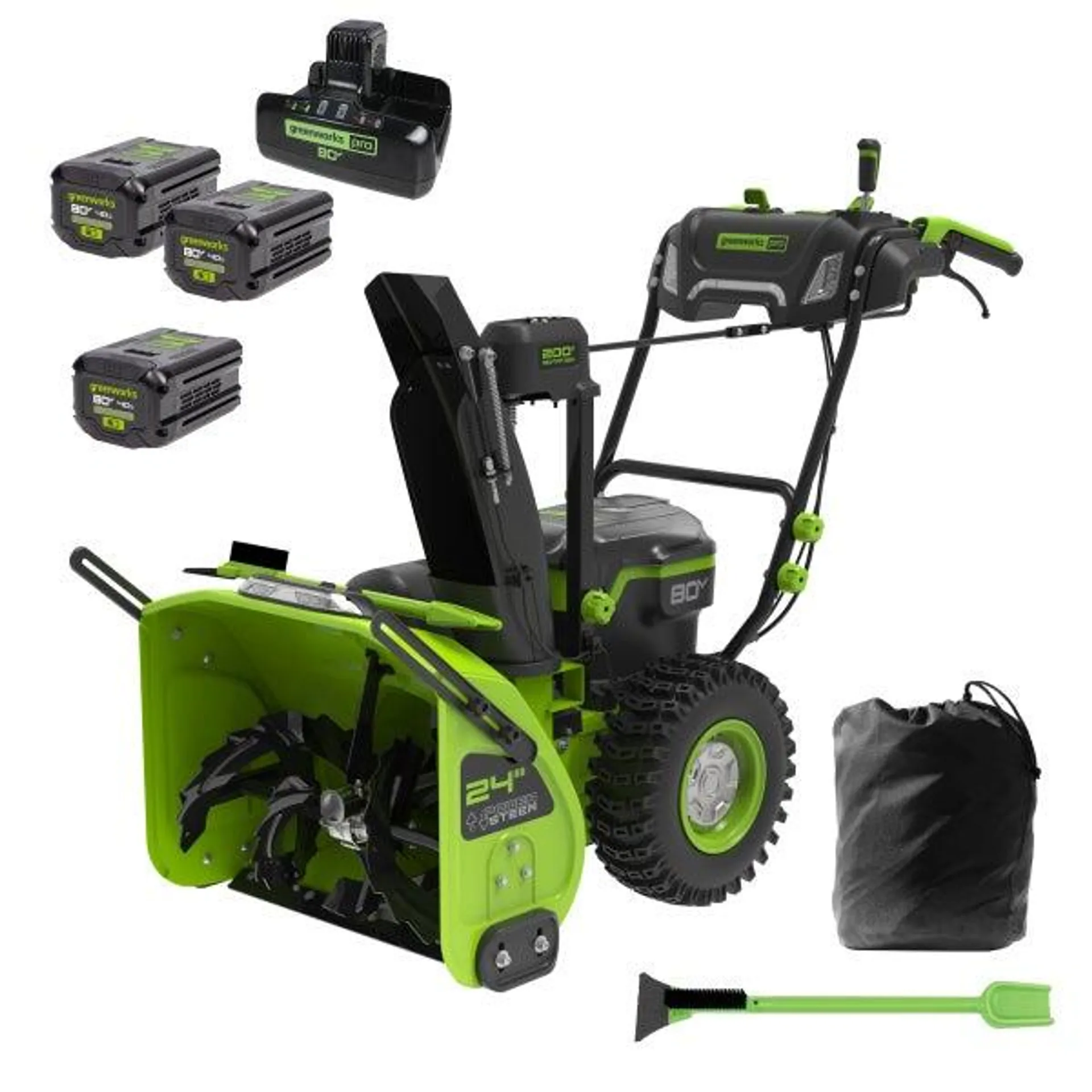 Greenworks 80V 24" Snow Blower