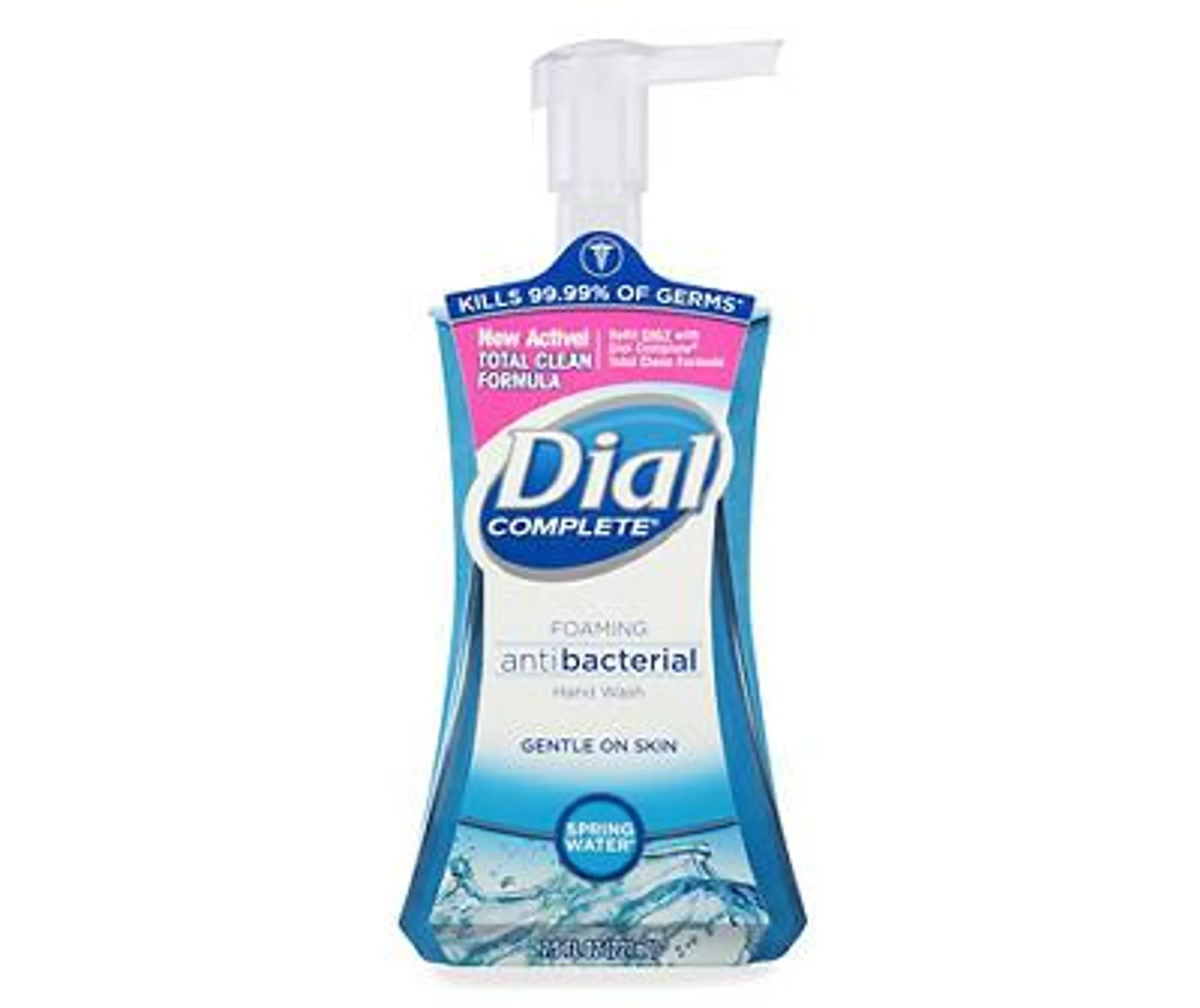 Dial Complete Antibacterial Foaming Hand Wash, Spring Water, 7.5 fl oz