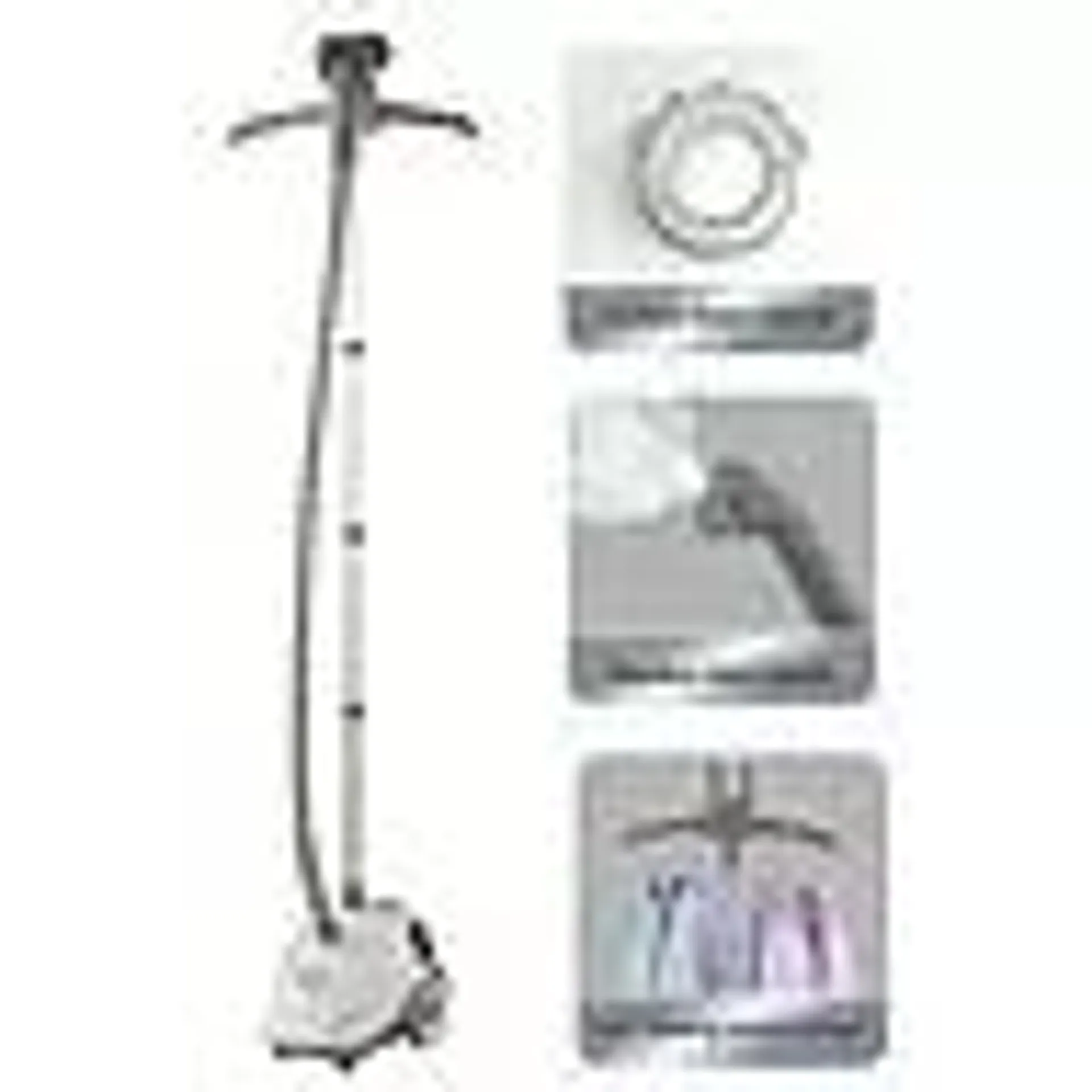 SALAV GS24-BJ Garment Steamer with Stainless-Steel Steam Nozzle, White