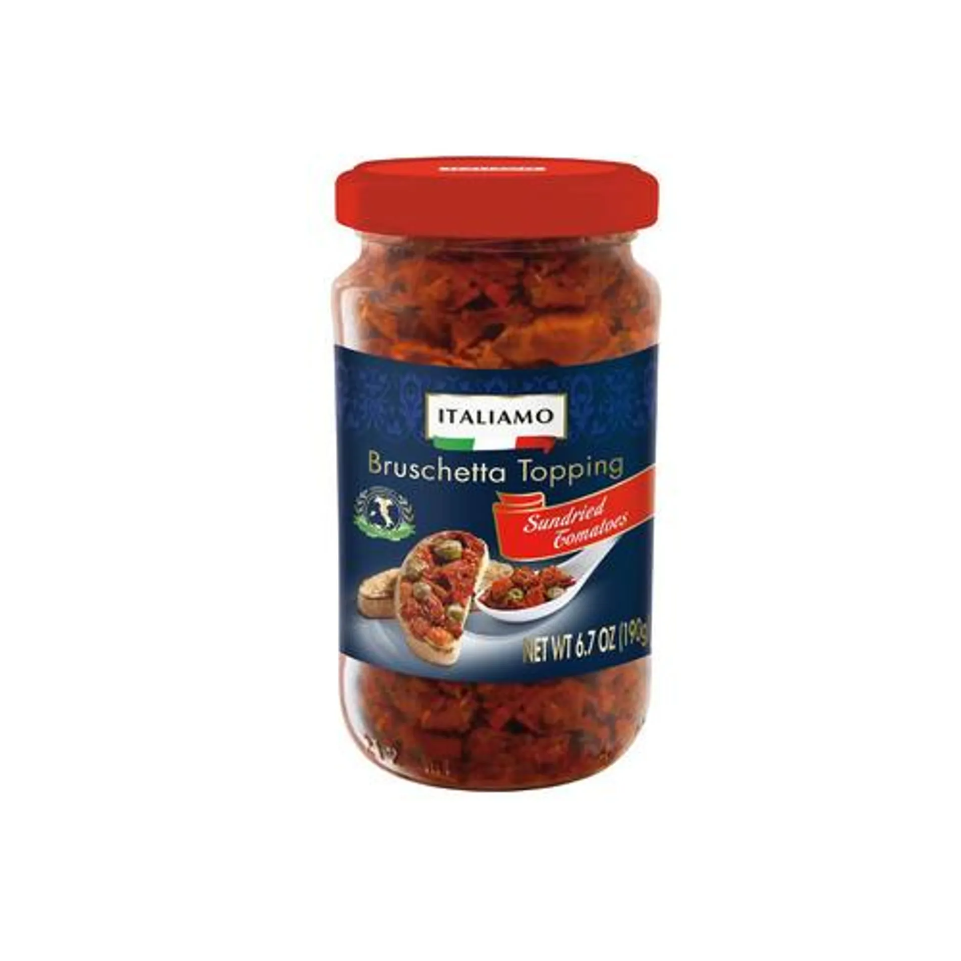 Italiamo bruschetta spread, sun-dried tomatoes