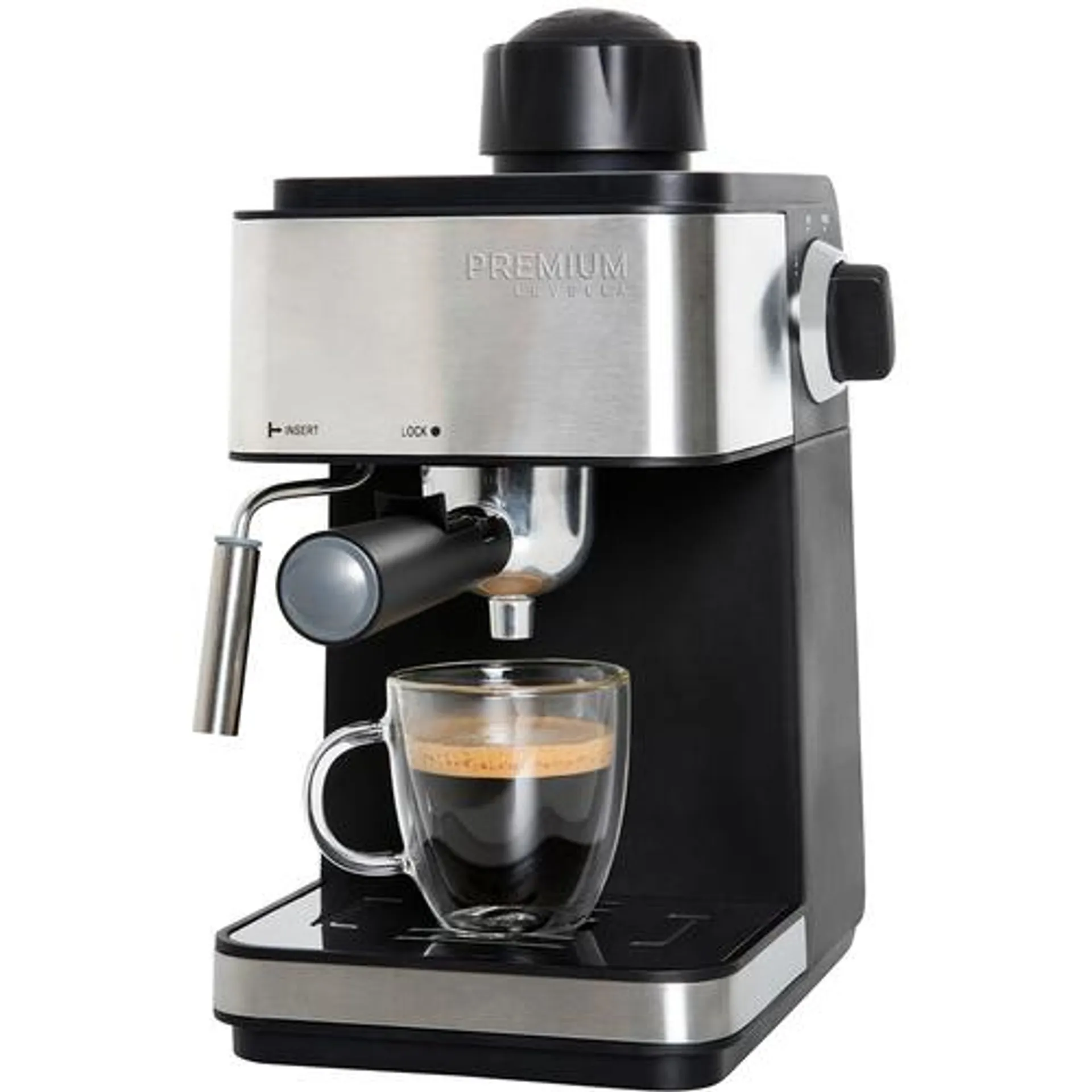 - 3-in-1 Espresso Cappuccino and Latte Maker