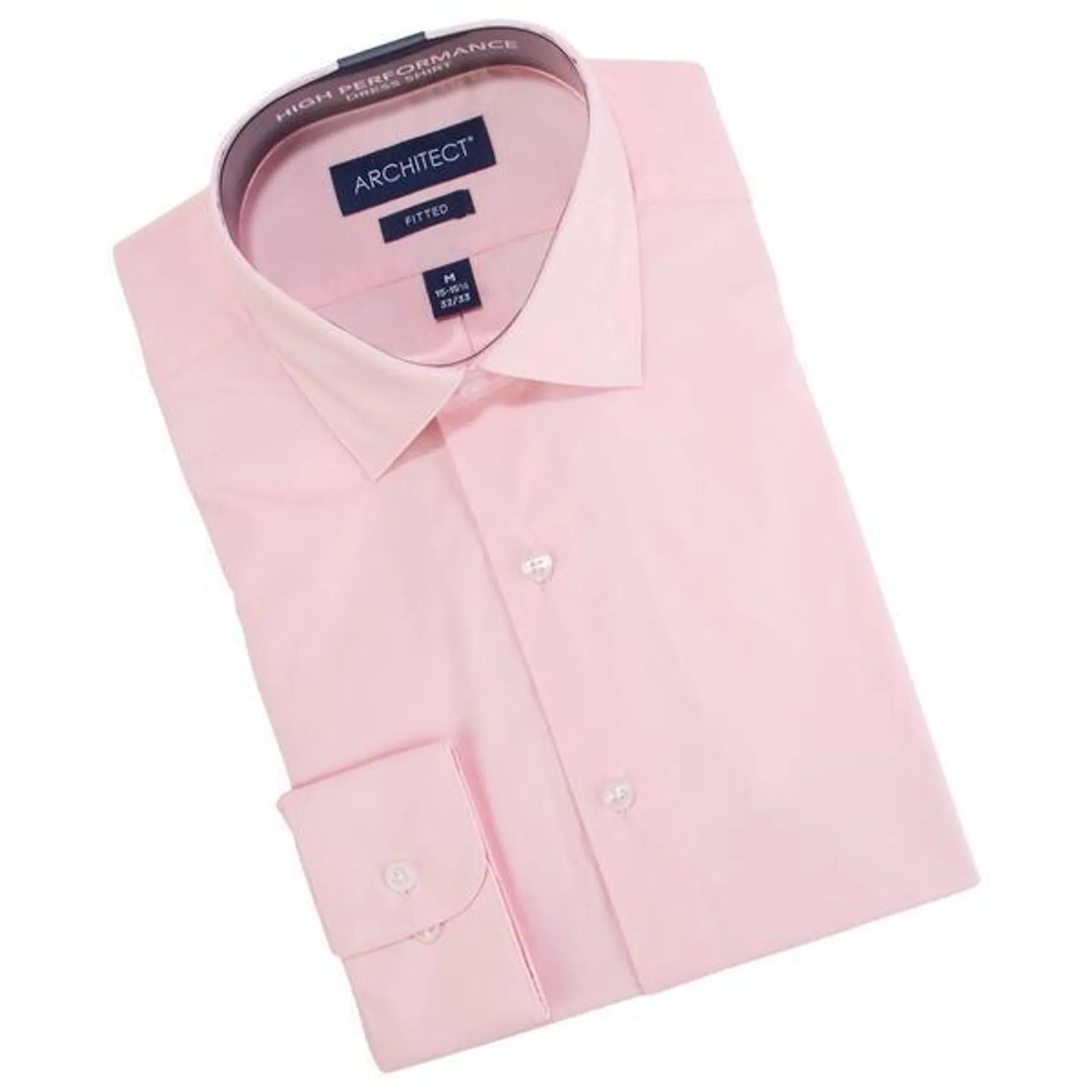 Mens Architect® High Performance Fitted Dress Shirt - Pink