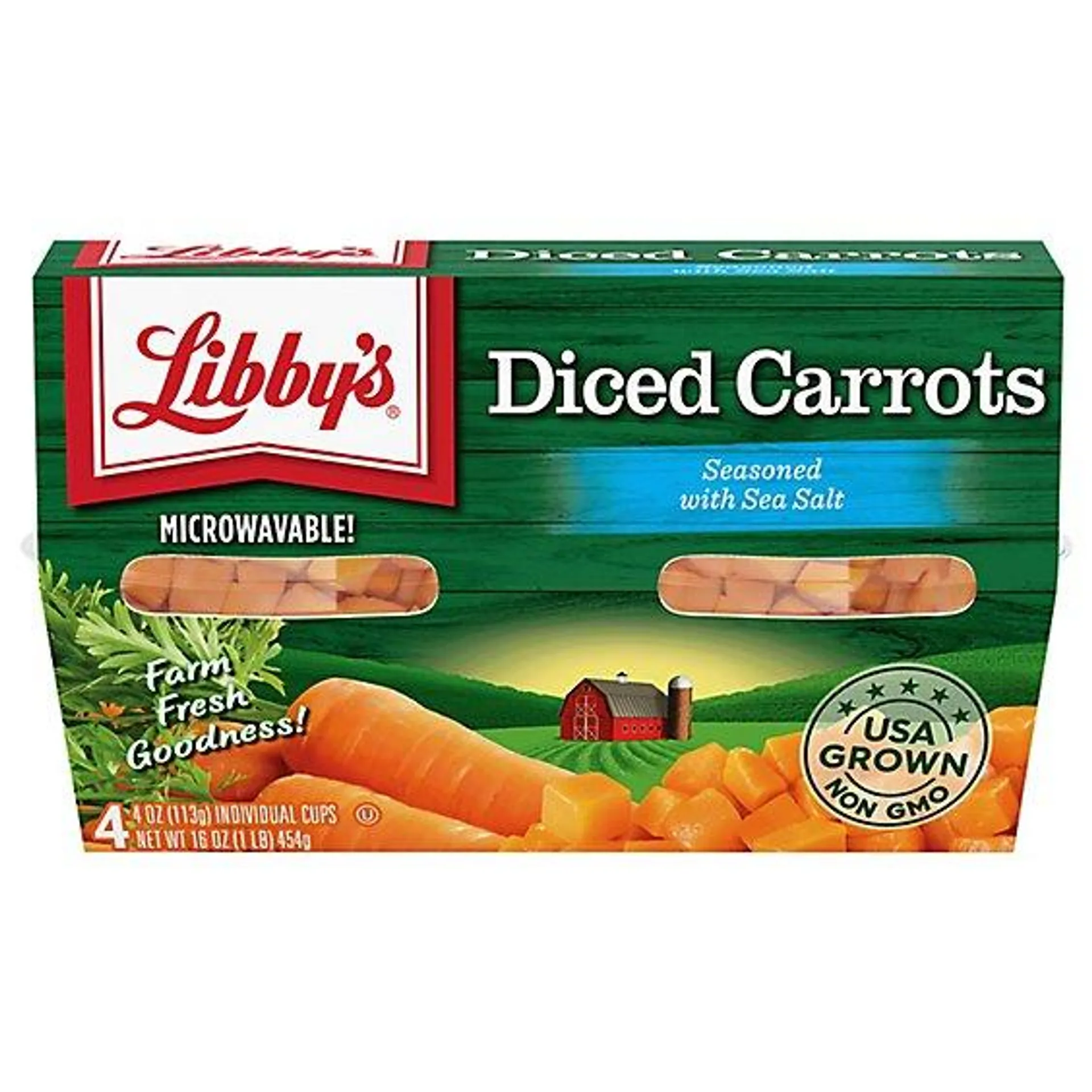 Libbys Carrots Diced Cup - 16 Oz