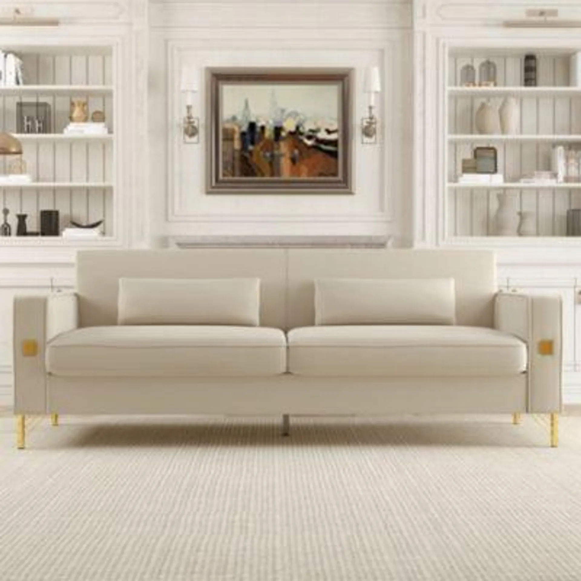 Streamdale Furniture Luxurious and Cozy Plush Sofa with Removable Cushions for Easy Maintenance