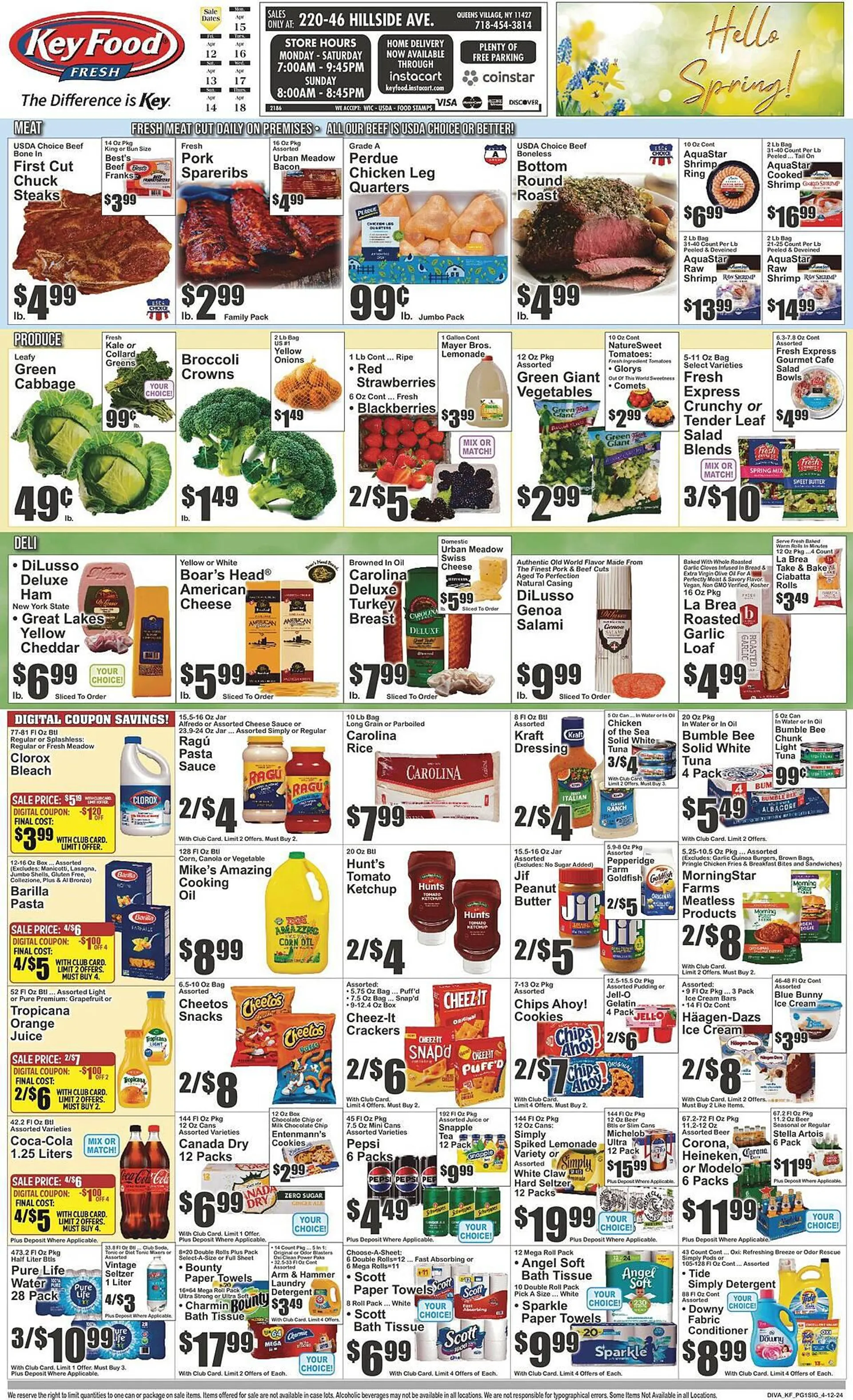 Weekly ad Key Food Weekly Ad from April 12 to April 18 2024 - Page 1