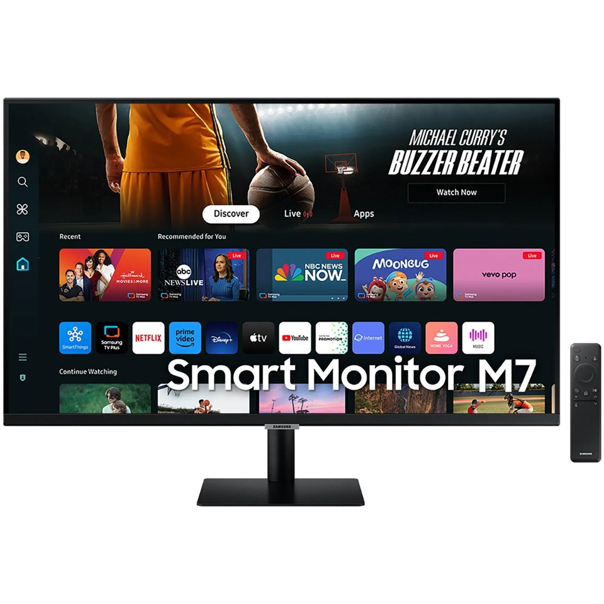 Samsung 32" Smart Monitor M7 (M70D) 4K UHD with Streaming TV, Speakers and USB-C