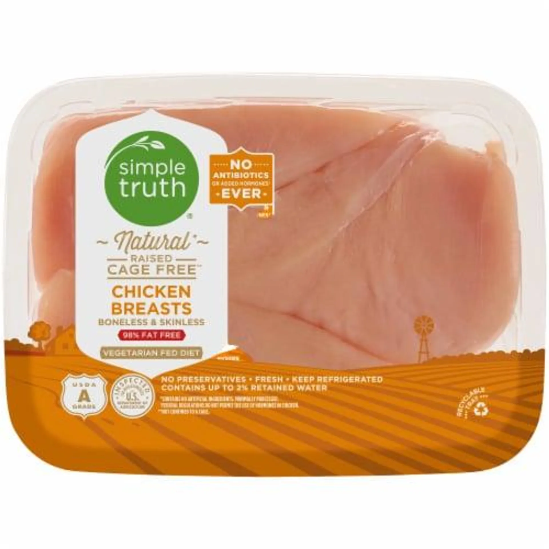 Simple Truth® All Natural Boneless Skinless Fresh Chicken Breast